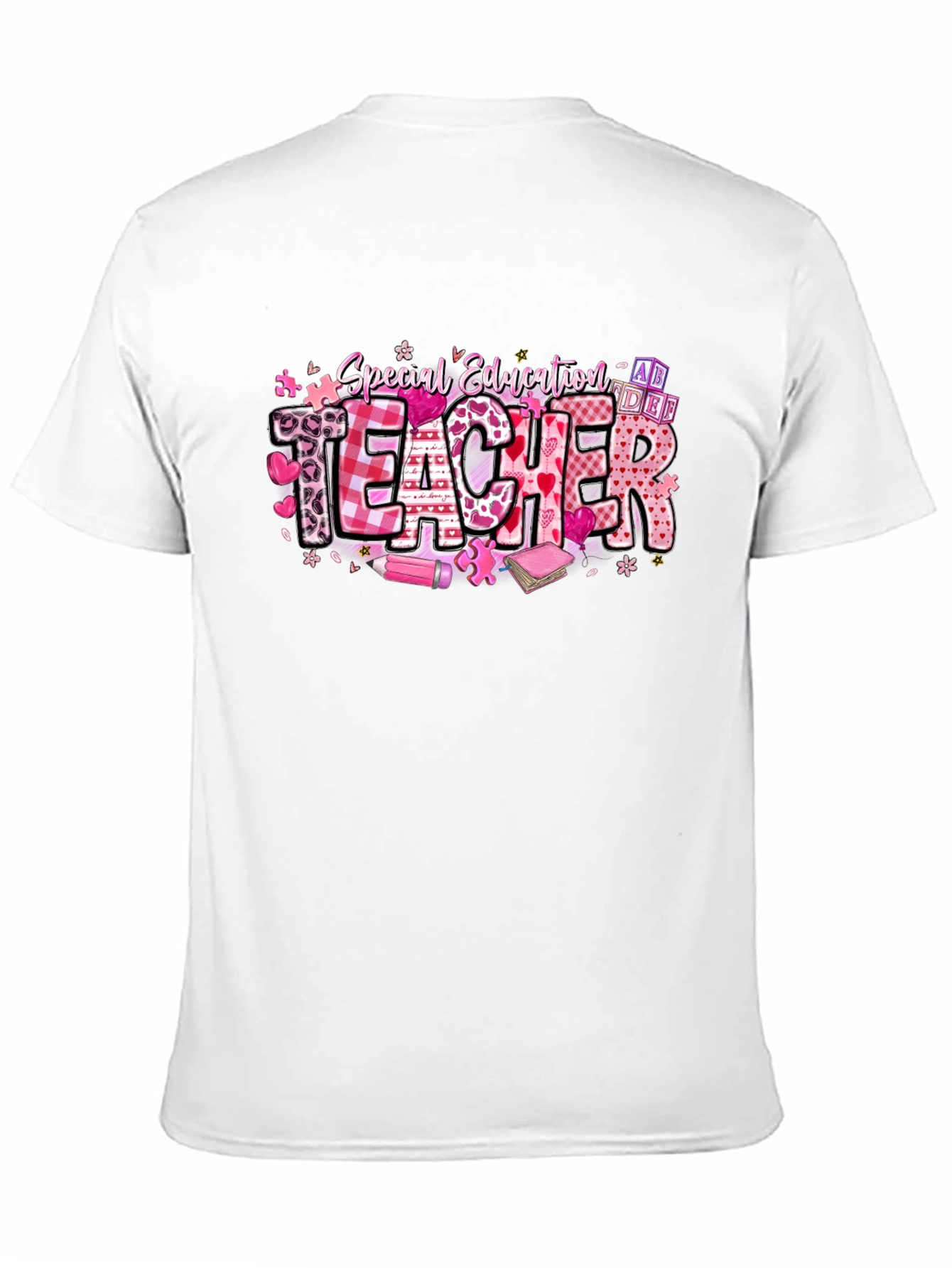 Black Special Education Teacher T-Shirt view 11