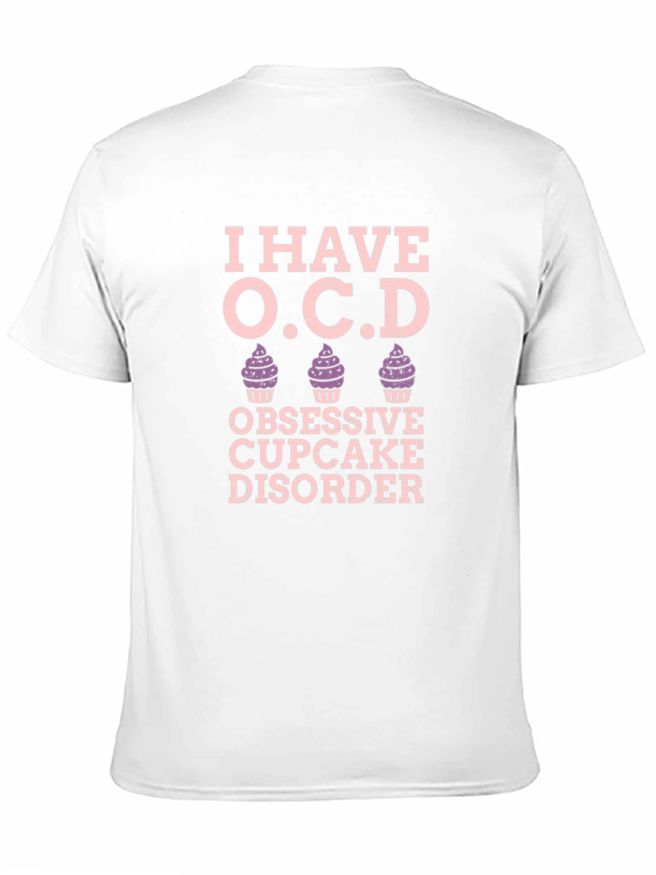 Black Obsessive Cupcake Disorder T-Shirt view 11