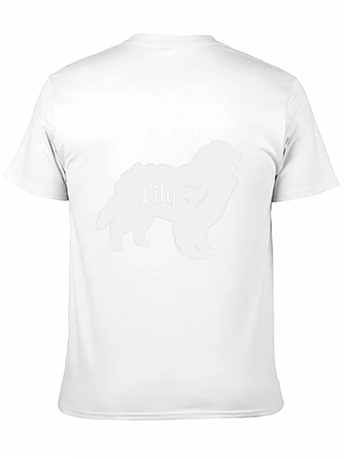 Black Lily Dog Silhouette T-Shirt - Pet Lover Tee view 11