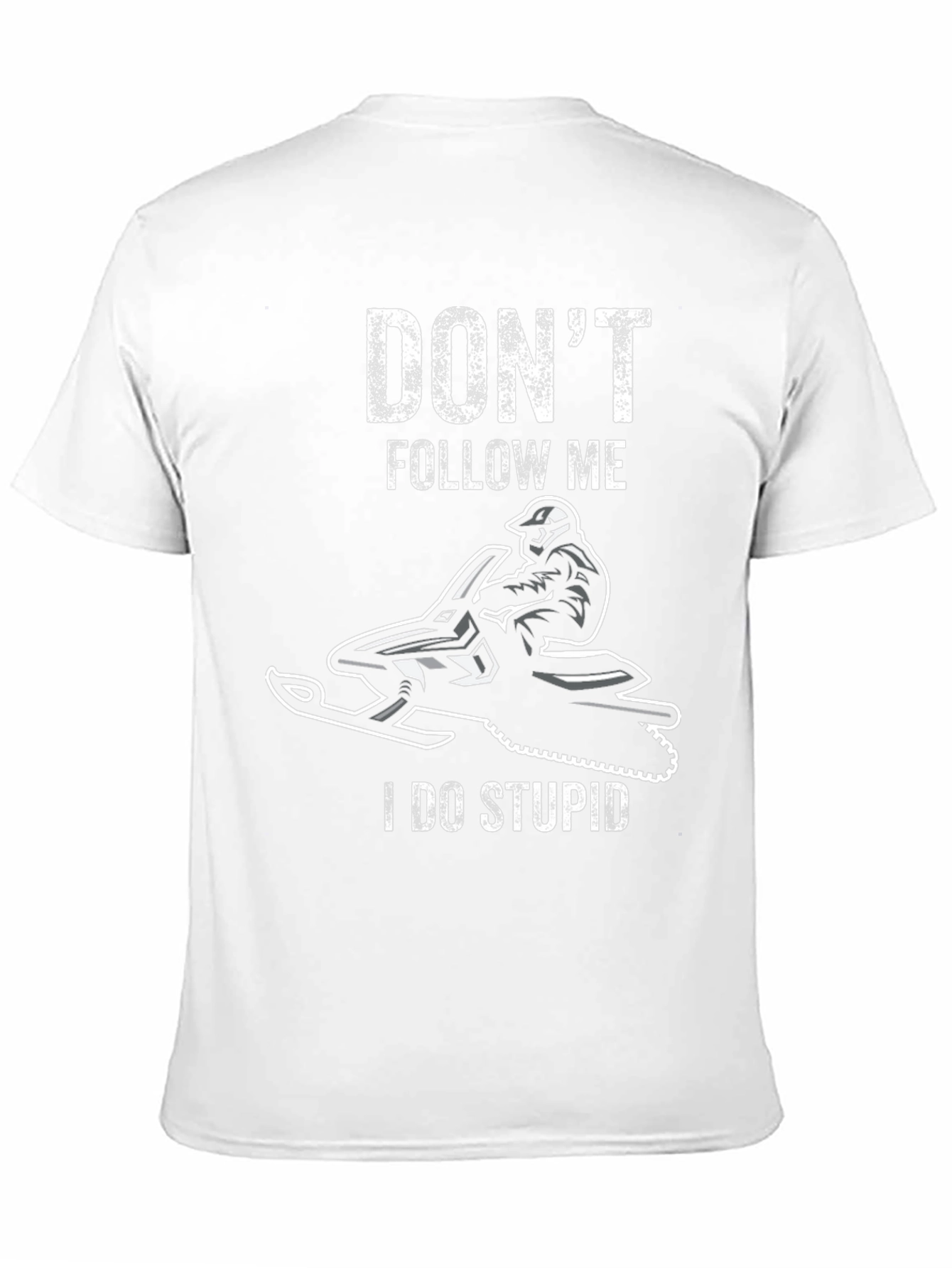 Black Don't Follow Me I Do Stupid T-Shirt view 11