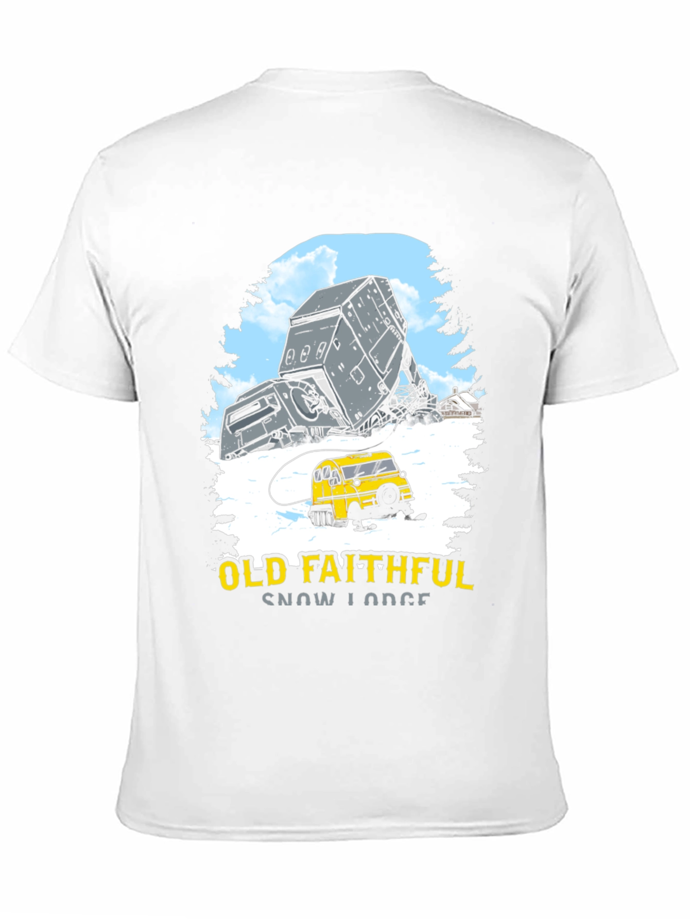 Black Old Faithful Snow Lodge Graphic Tee view 11