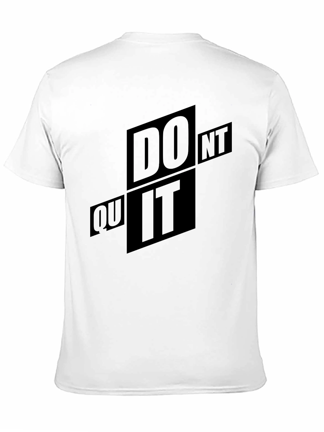 Black Motivational 'Do It' Black Graphic T-Shirt view 11