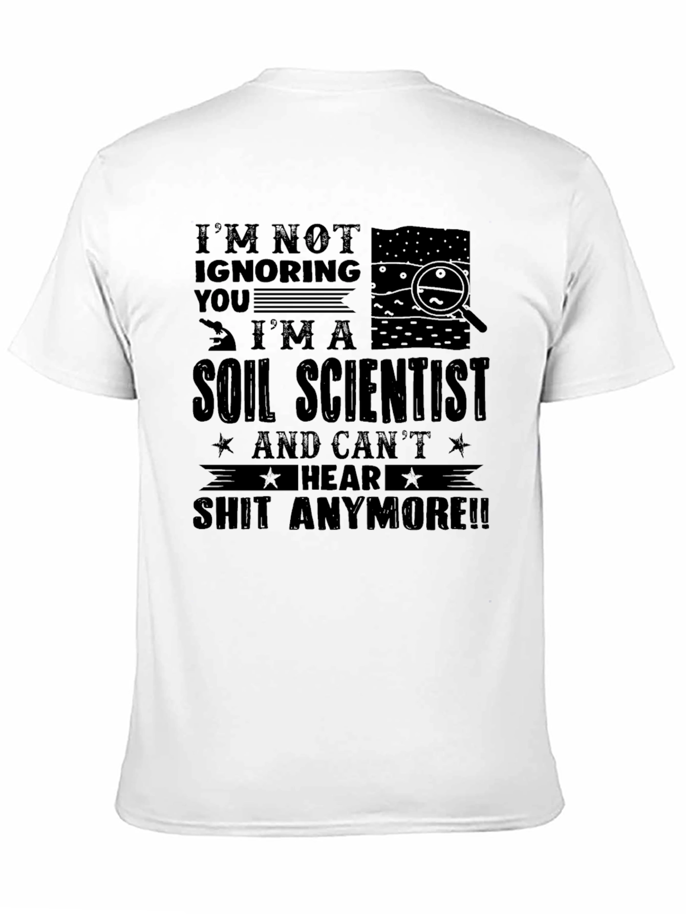 Black Soil Scientist Funny T-Shirt view 11