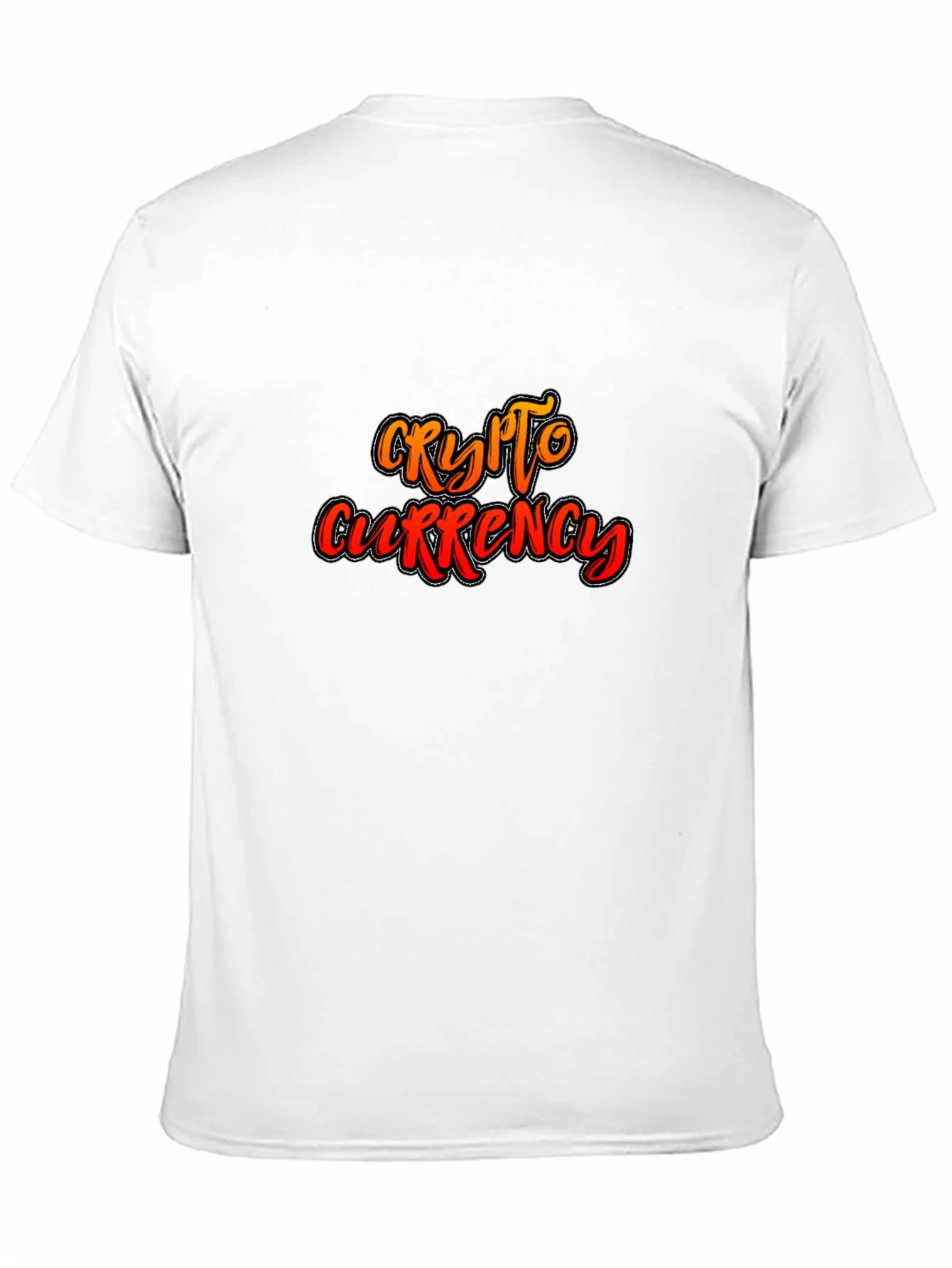 Black Crypto Currency Graphic Print Black T-Shirt view 11