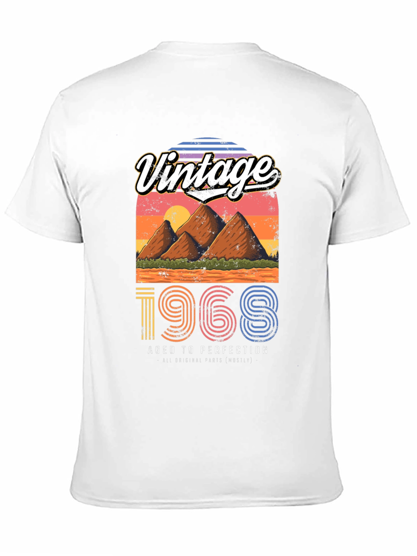 Black Vintage 1968 Aged to Perfection T-Shirt view 11