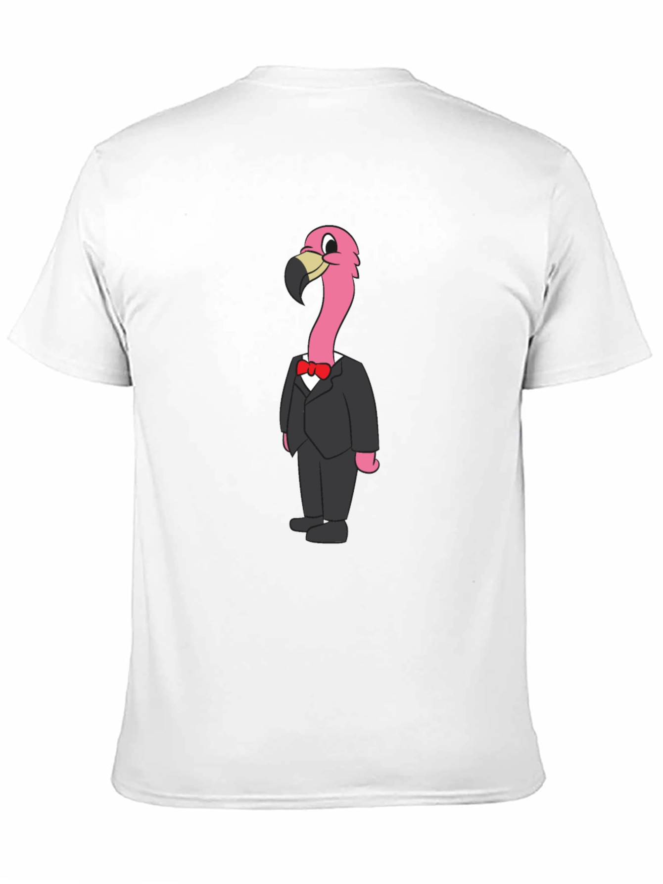Black Flamingo in a Suit Graphic T-Shirt view 11