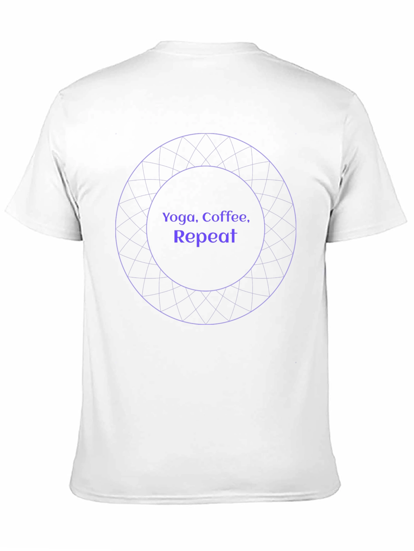 Black Yoga Coffee Repeat Graphic Tee - Black view 11