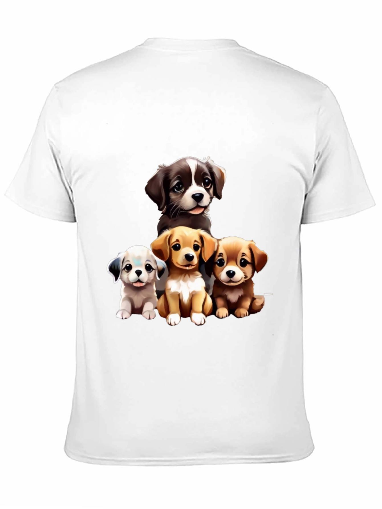 Black Puppy Pals Graphic Tee - Cute Dog Lover Shirt view 11