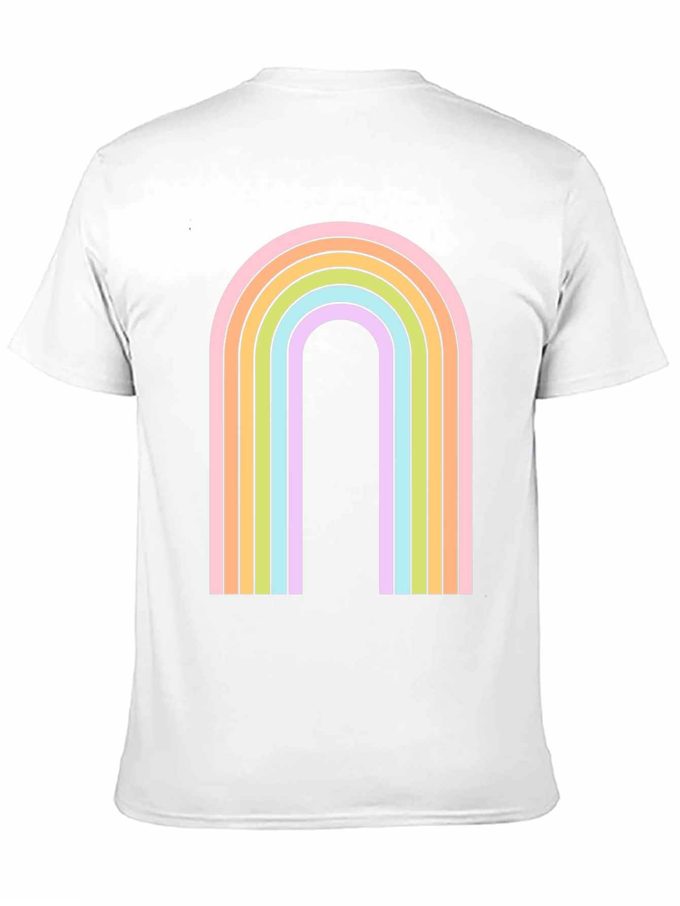 Black Retro Rainbow Arch Graphic Tee - Black view 11