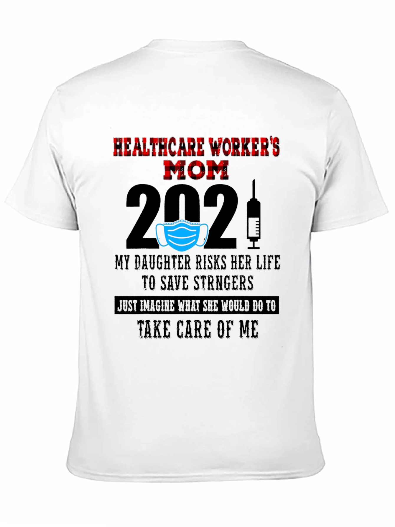 Black Healthcare Worker's Mom 2021 T-Shirt view 11