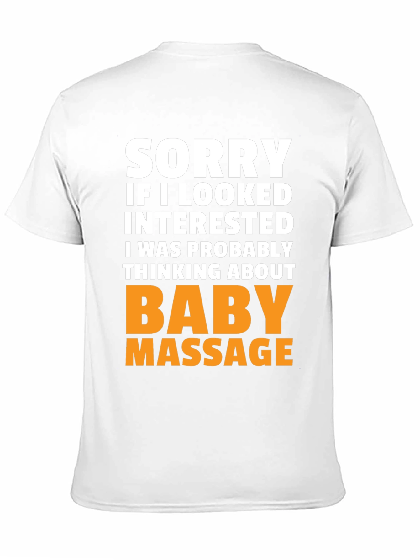 Black Funny Baby Massage T-Shirt - Novelty Gift view 11