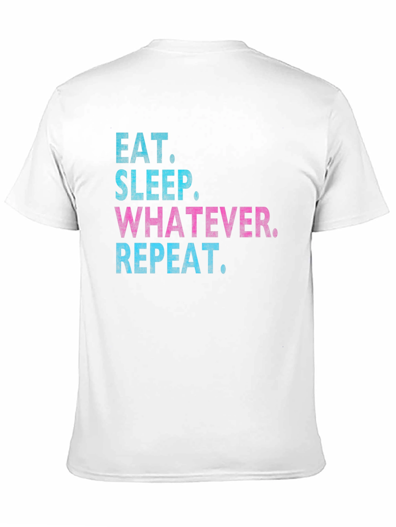 Black Eat Sleep Whatever Repeat T-Shirt view 11