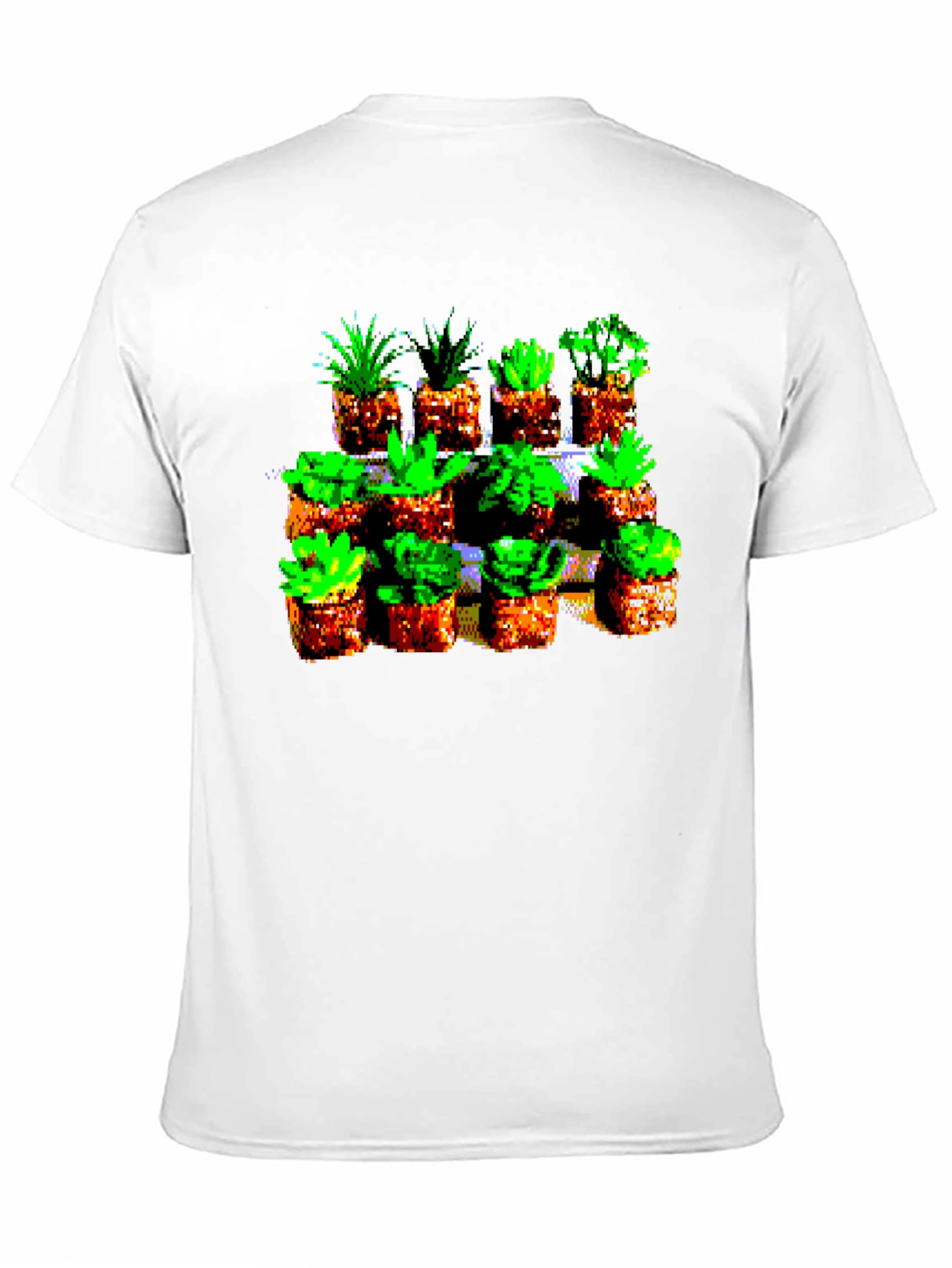 Black Pixelated Plant Lover Tee - Retro 8-Bit Style view 11