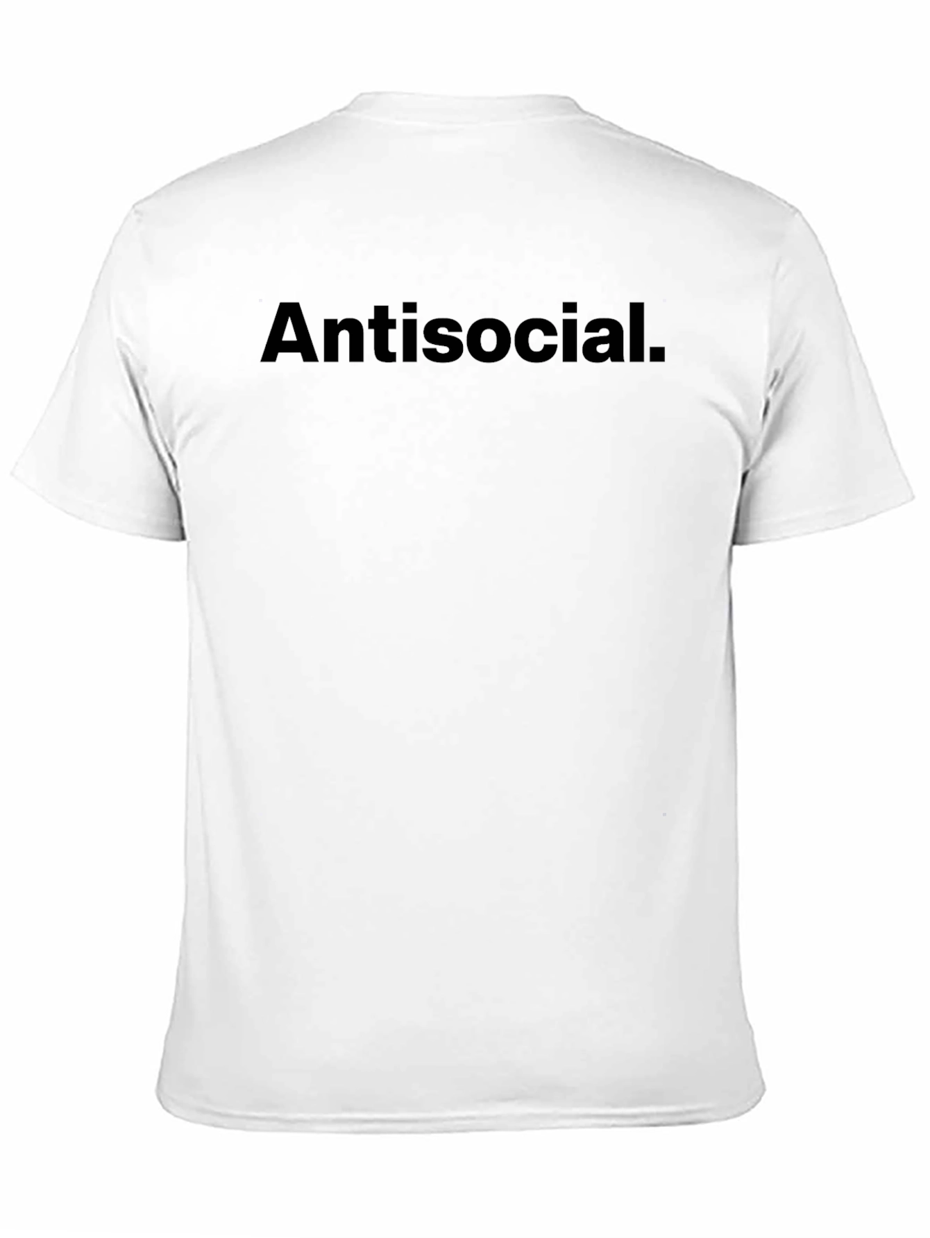 Black Antisocial Graphic Print T-Shirt - Men's Fashion view 11