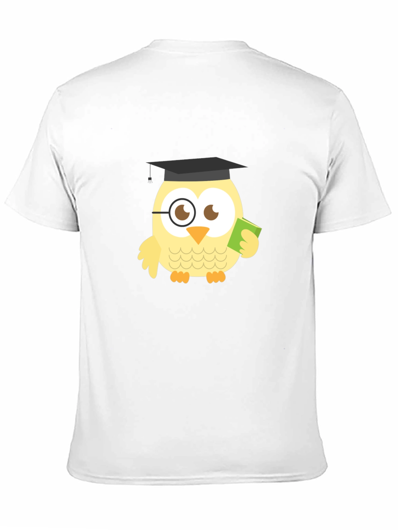 Black Funny Owl Grad Black T-Shirt view 11