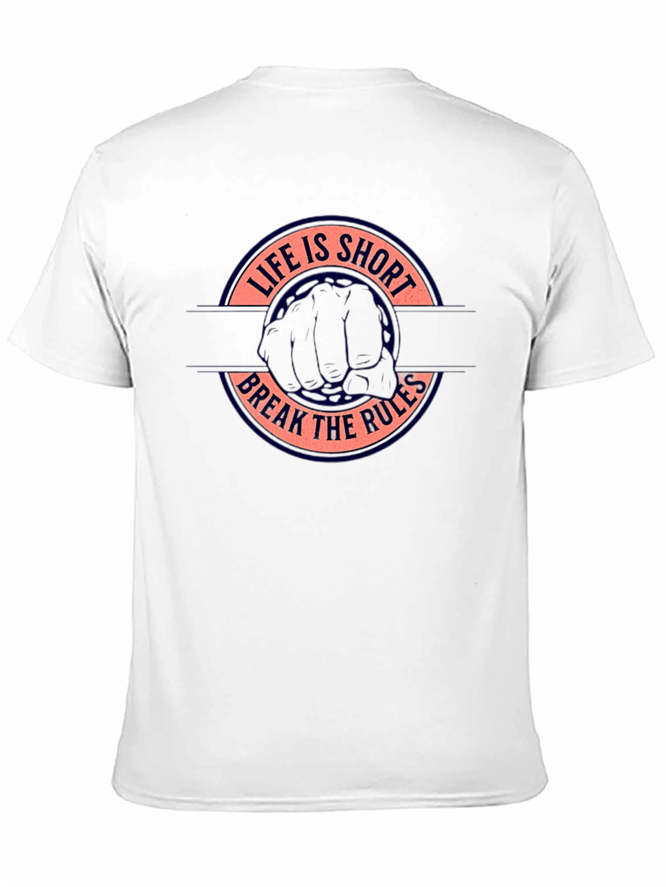 Black Life is Short Break the Rules Graphic Tee view 11