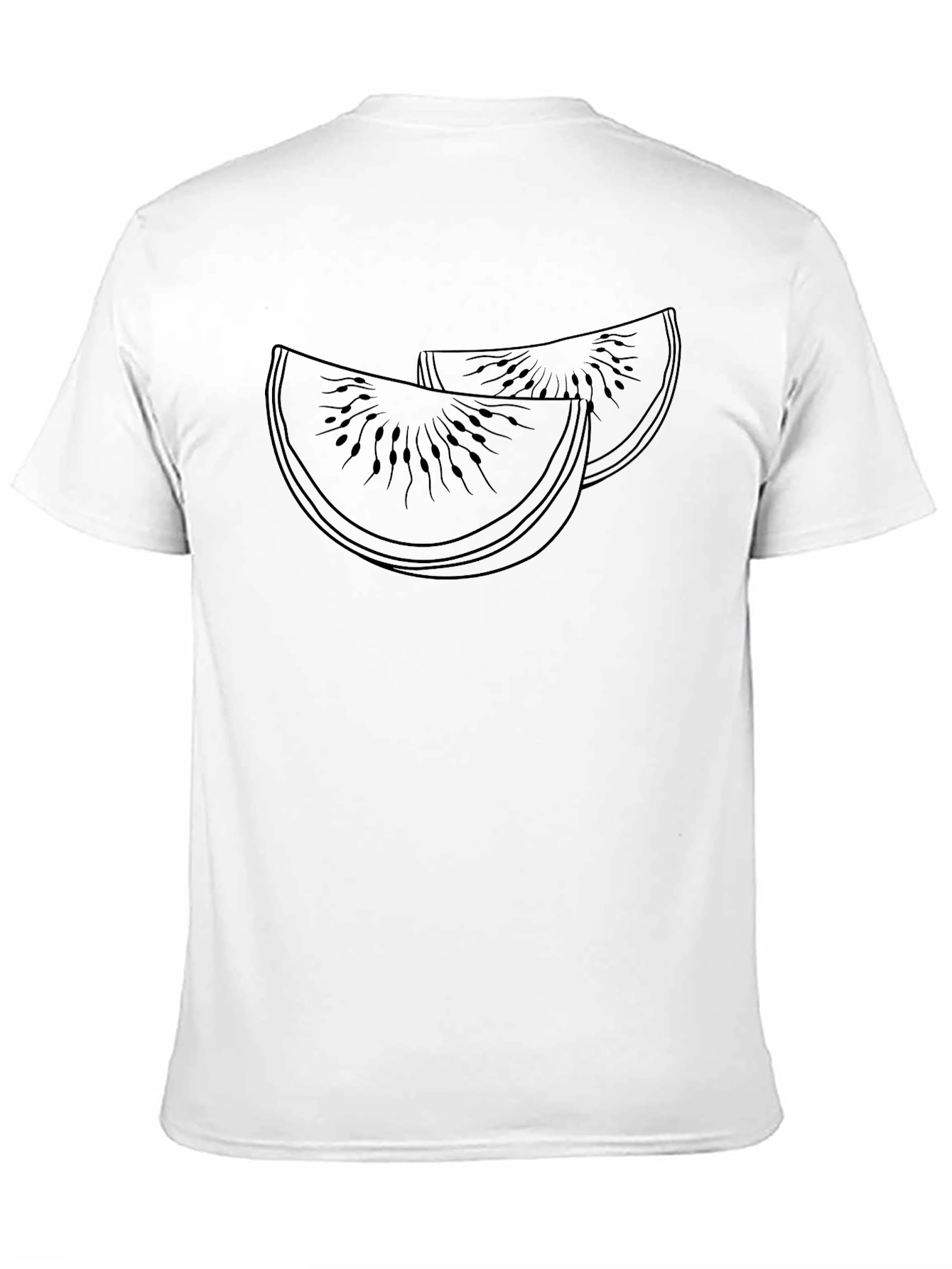 Black Kiwi Slice Graphic T-Shirt - Unique Fruit Design Tee view 11