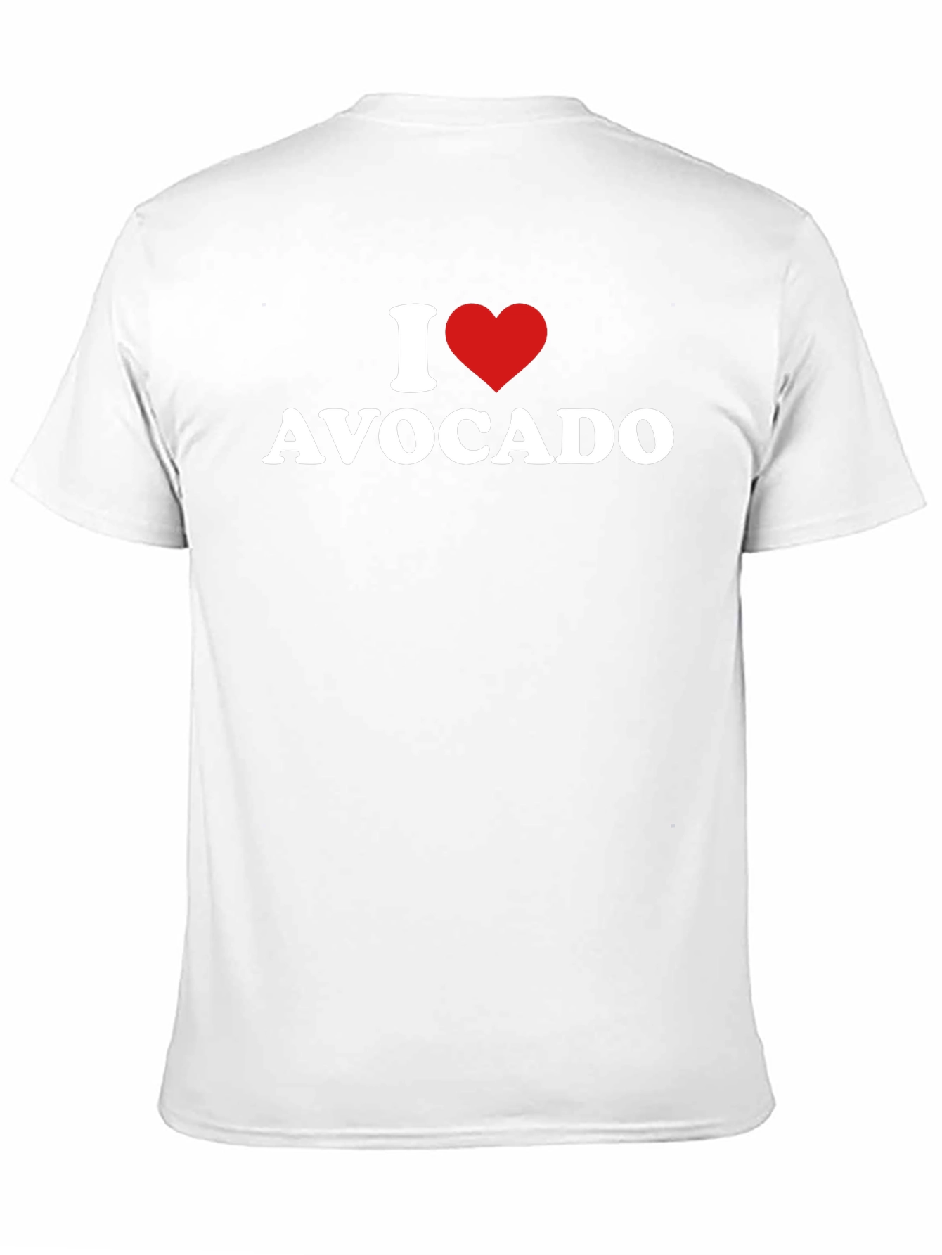 Black I Heart Avocado T-Shirt - Unisex Black Tee view 11