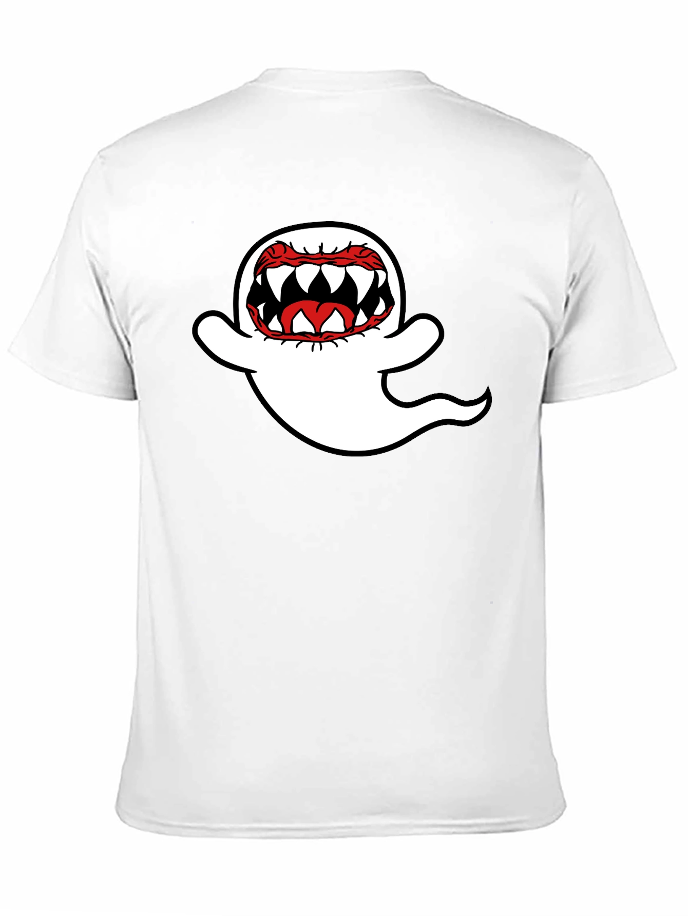 Black Ghost Graphic Black T-Shirt view 11