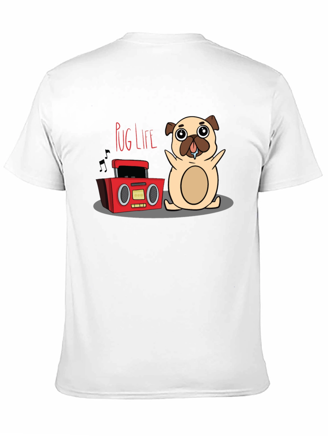 Black Pug Life Graphic Tee - Funny Dog T-Shirt view 11
