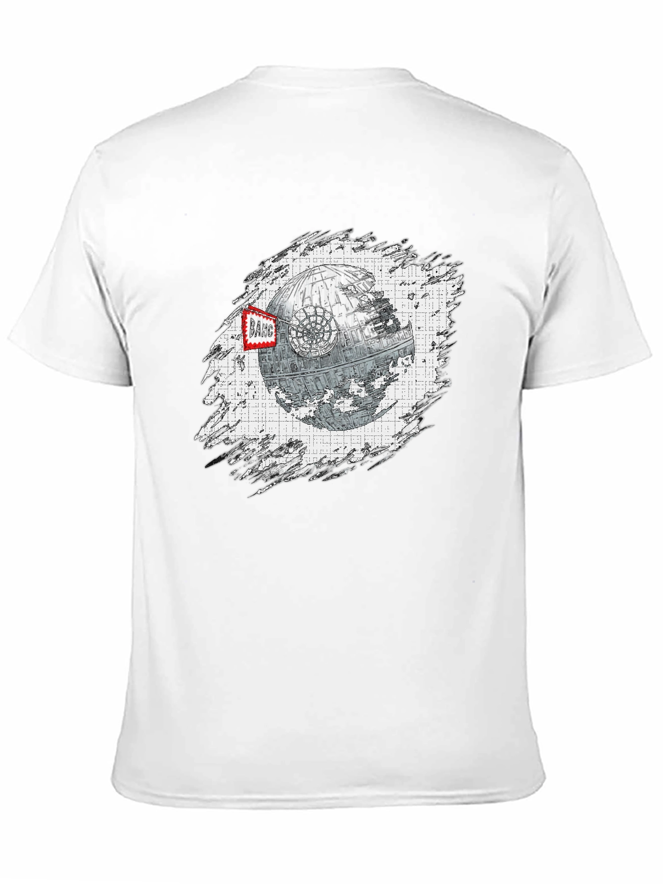 Black Death Star T-Shirt - Sci-Fi Graphic Tee view 11