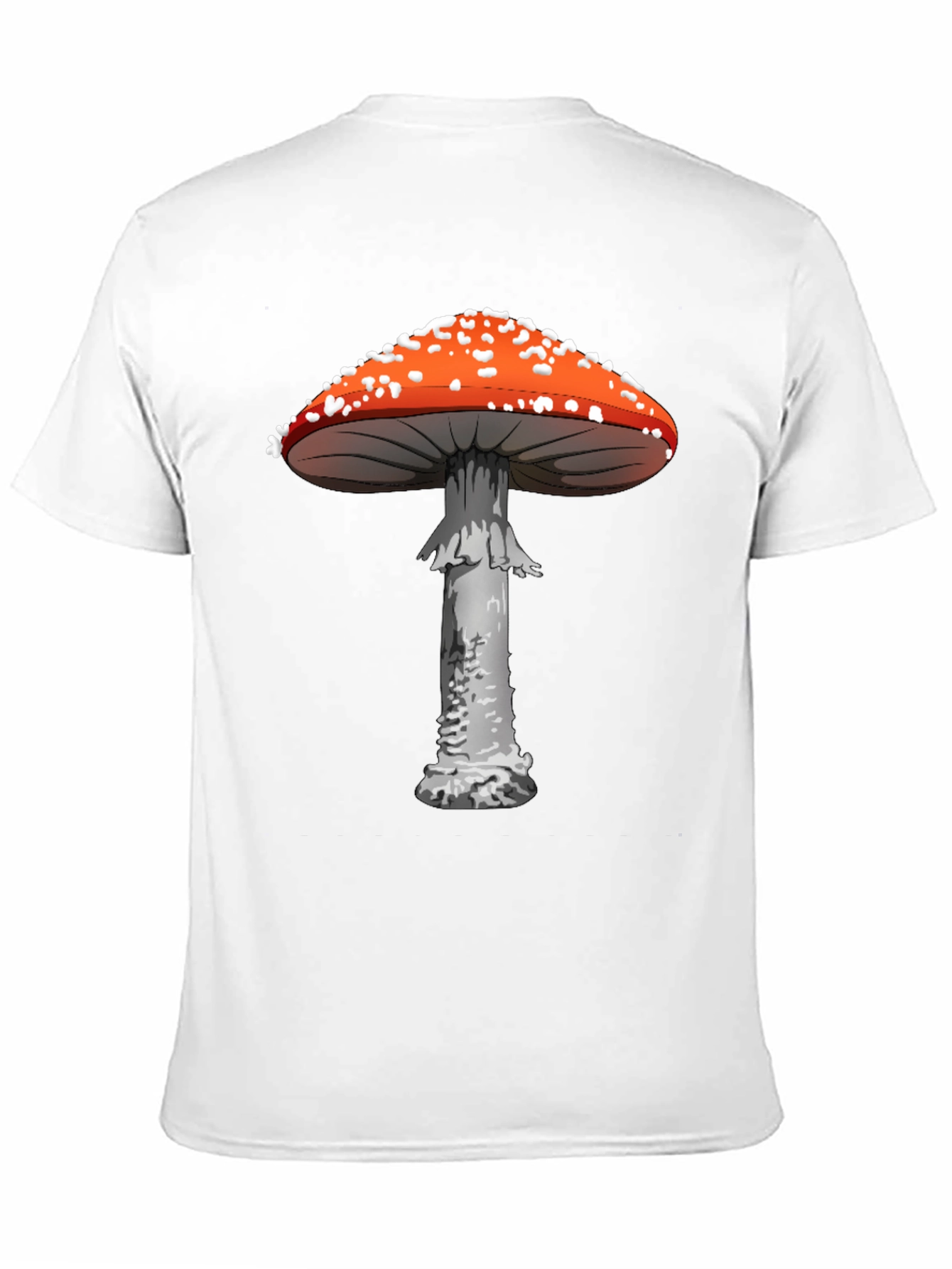 Black Mushroom Graphic Tee - Funky Novelty Print view 11
