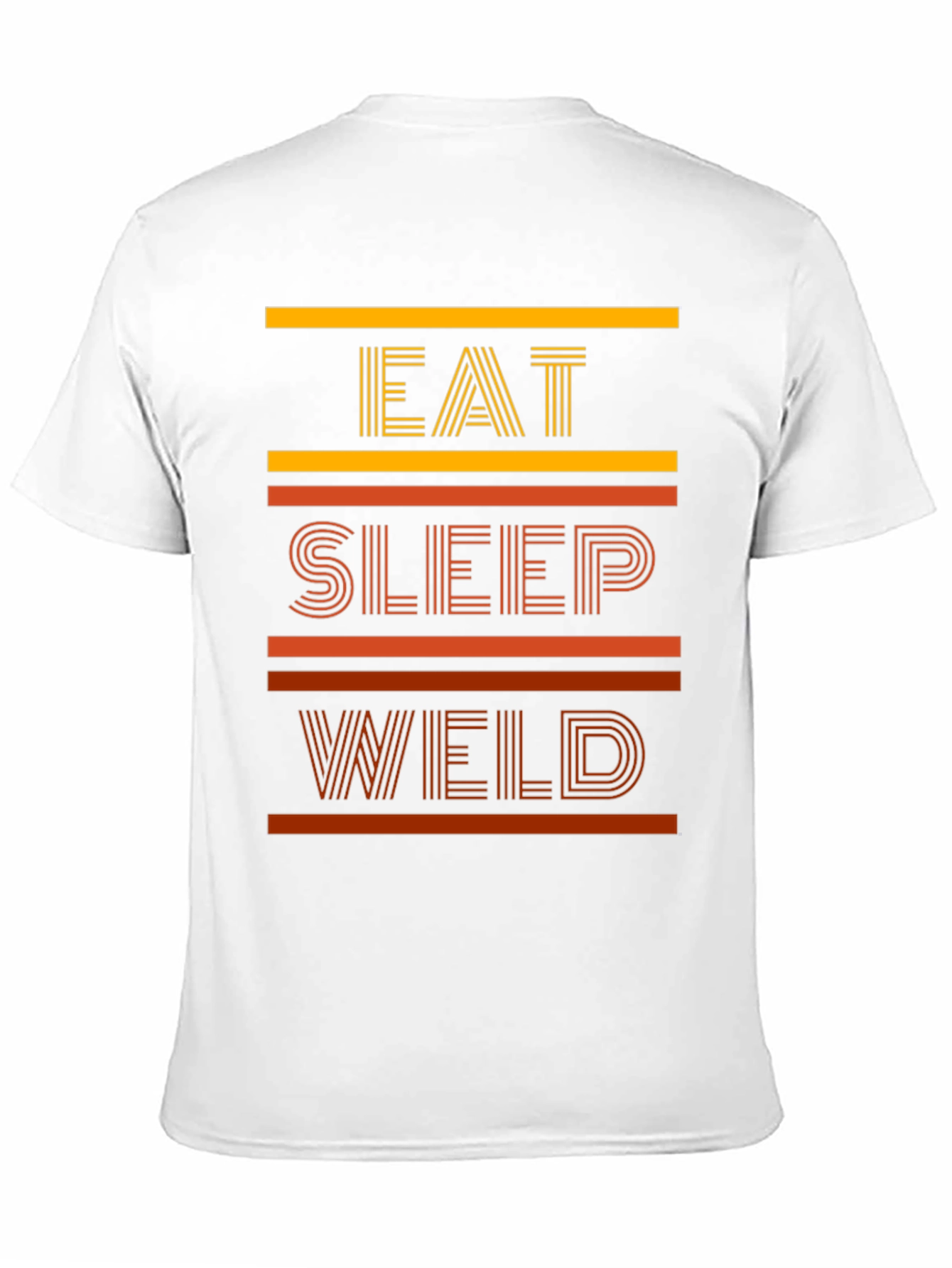 Black Eat Sleep Weld Graphic T-Shirt view 11