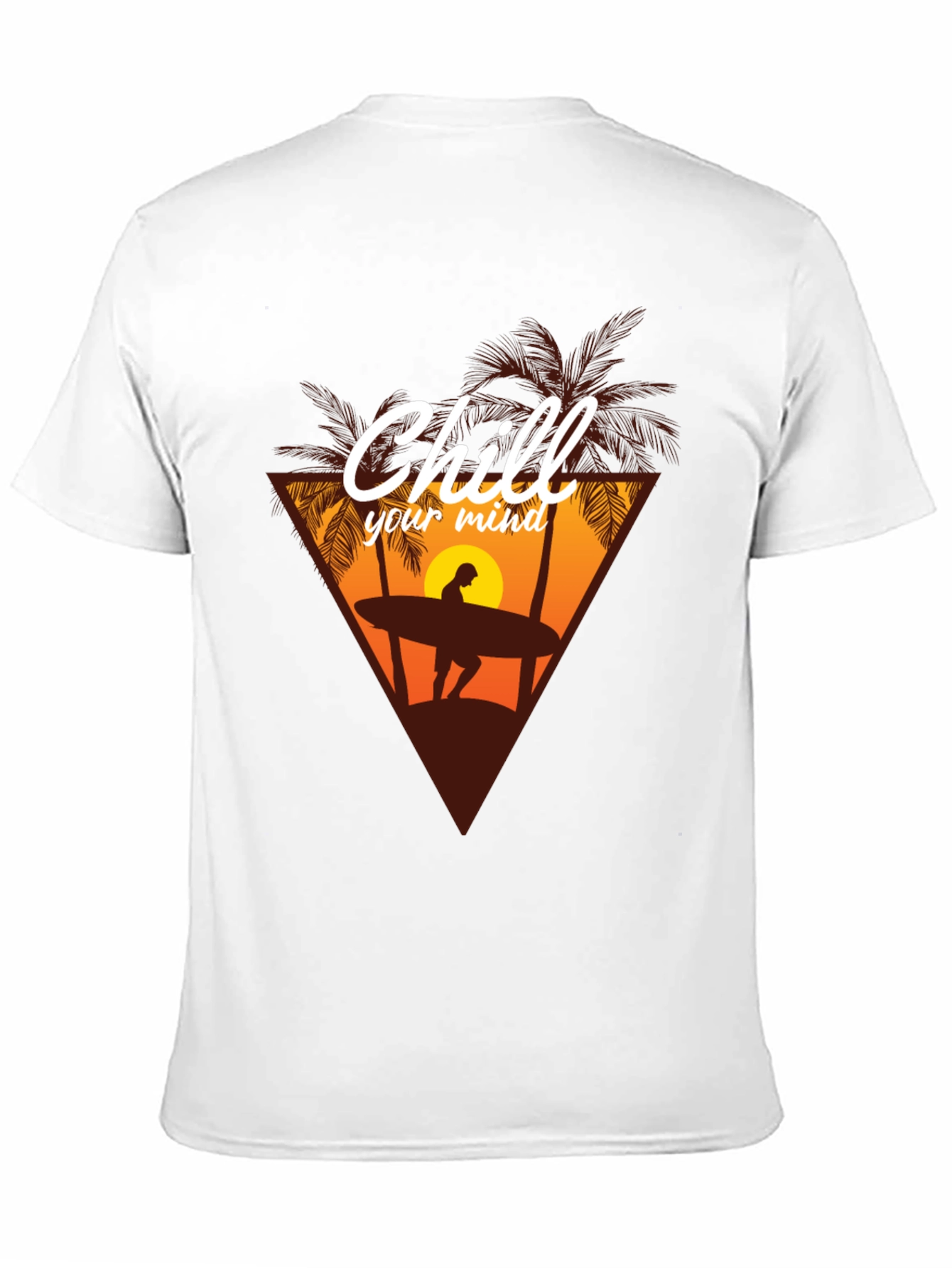 Black Chill Your Mind T-Shirt - Surfer Graphic Tee view 11