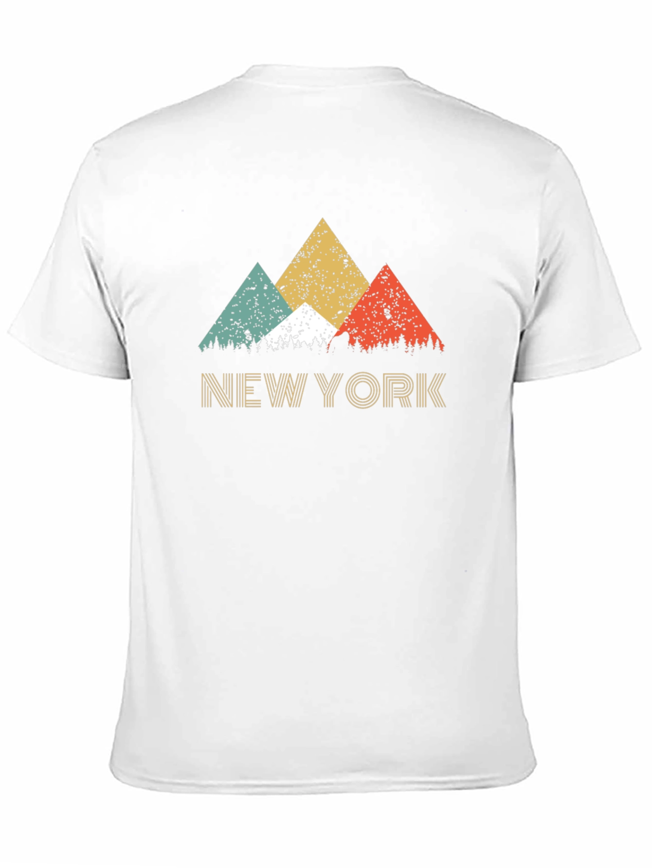 Black Retro New York Mountain Graphic Tee view 11