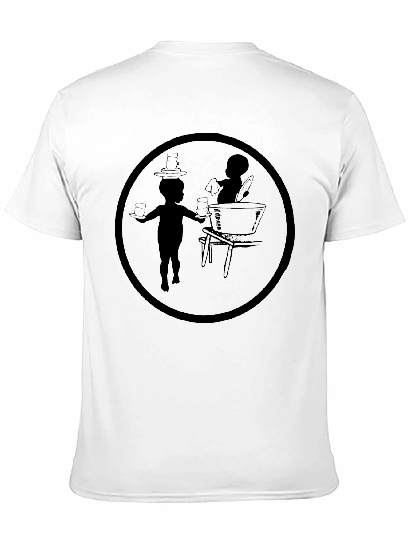 Black Silhouette Graphic Print Tee view 11