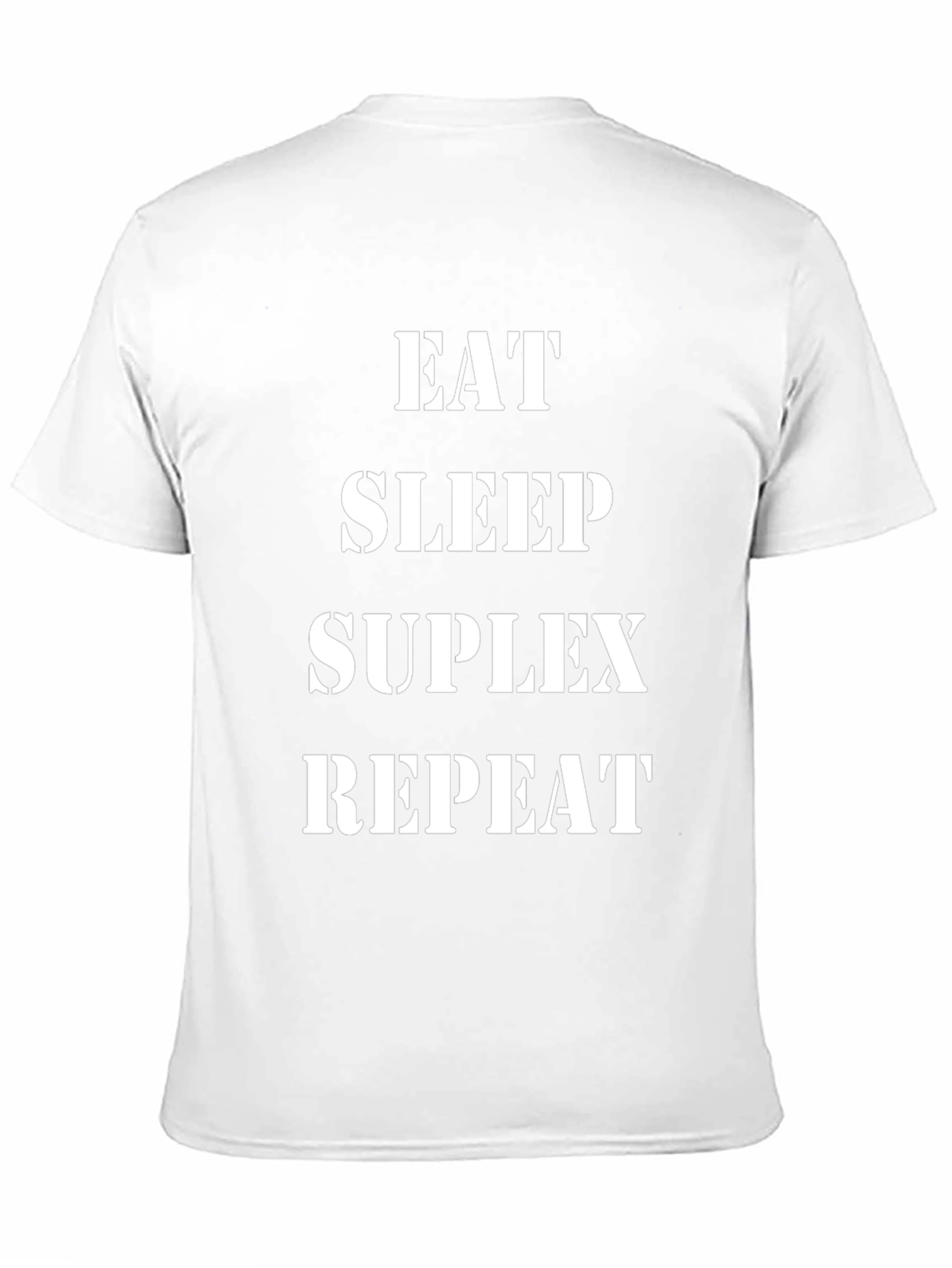 Black Eat Sleep Suplex Repeat Black T-Shirt view 11