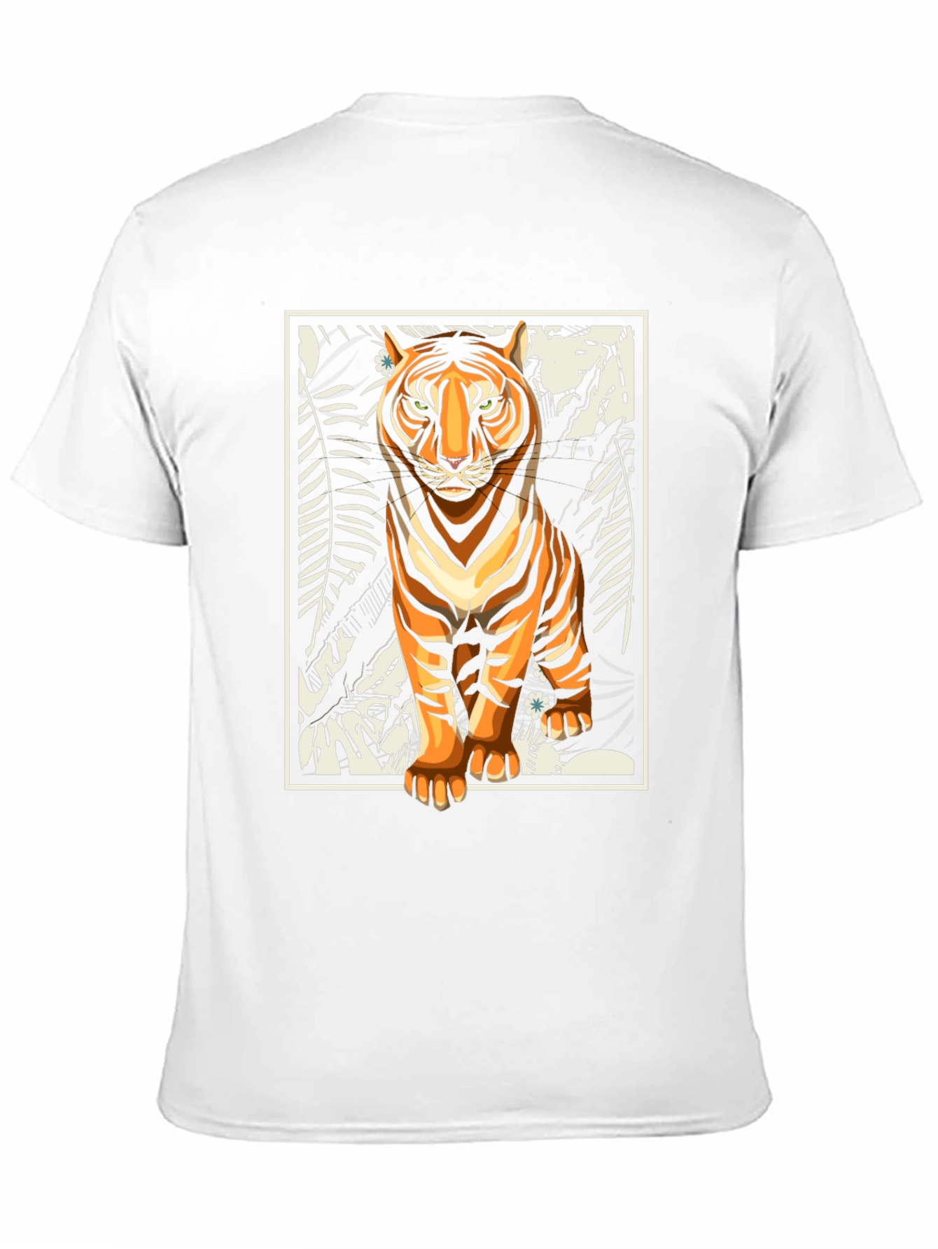 Black Tiger Graphic Print Black T-Shirt view 11