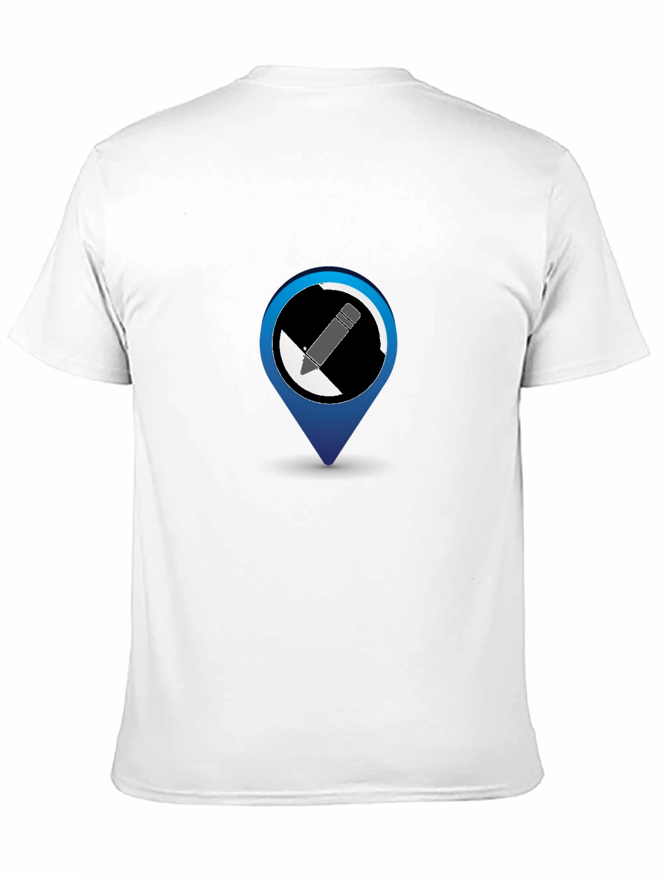 Black Men's Black Graphic Tee - Pencil Point Design view 11