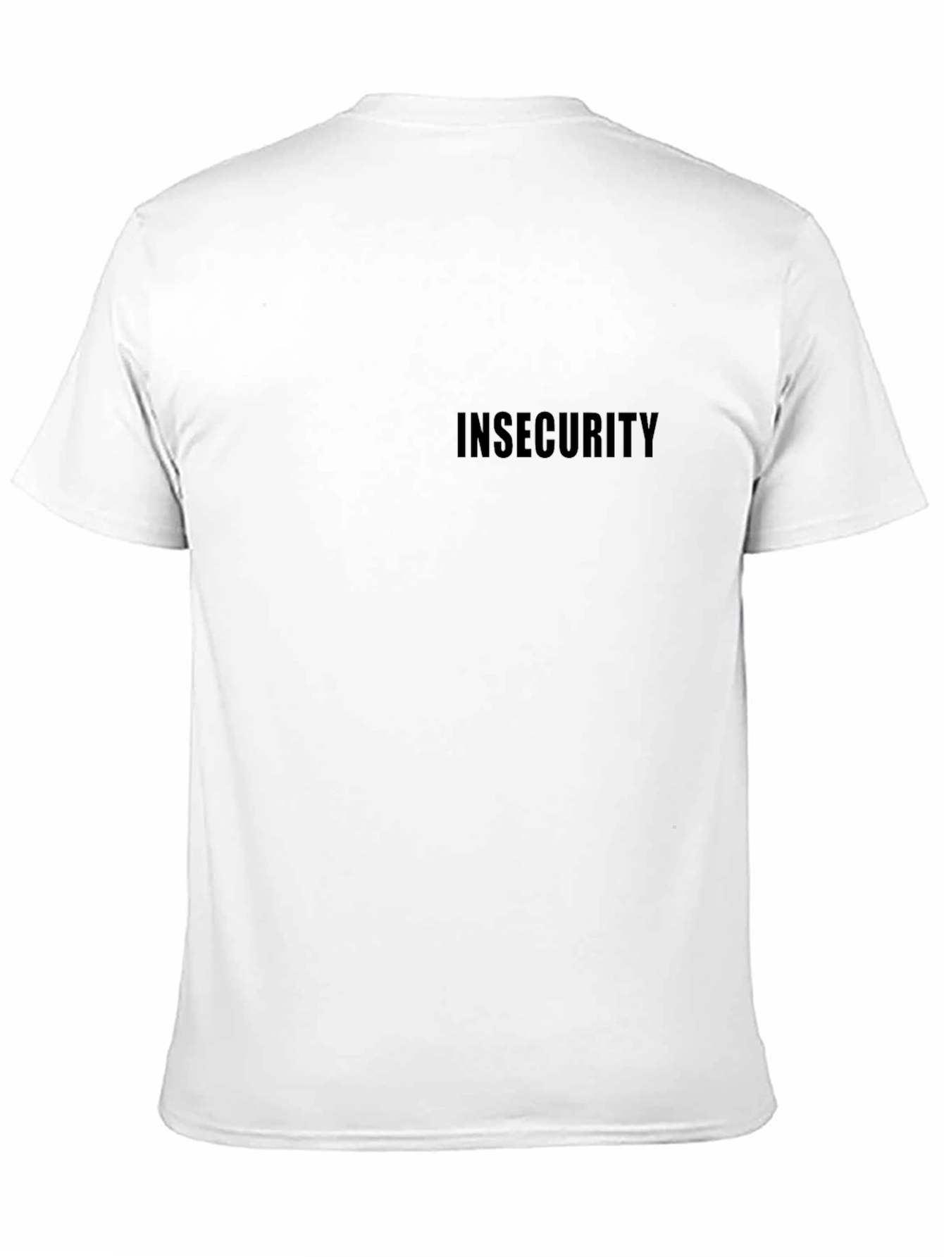 Black Insecurity T-Shirt - Black Graphic Tee view 11