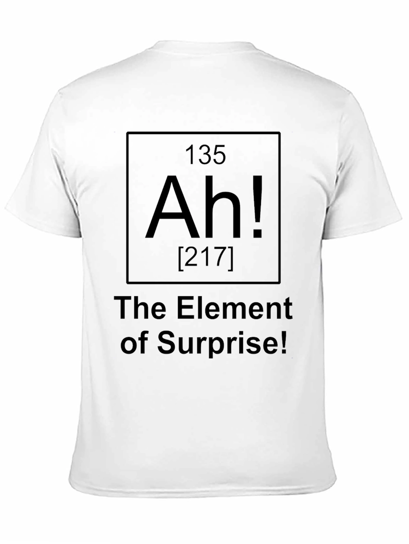 Black Ah! Element of Surprise T-Shirt - Black view 11
