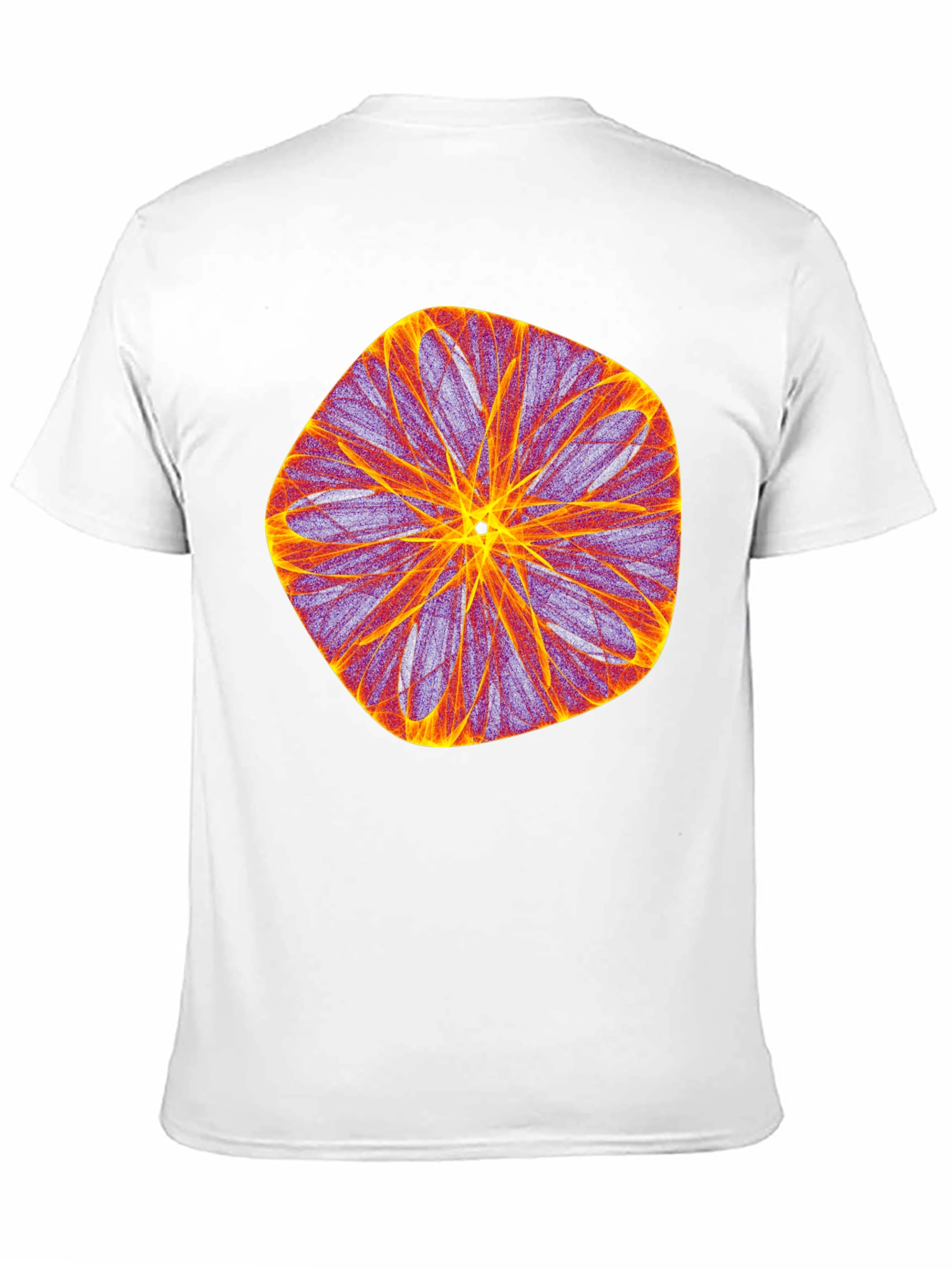 Black Abstract Geometric Graphic Black T-Shirt view 11