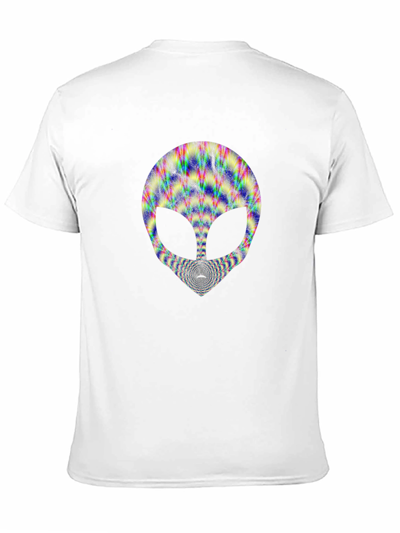 Black Psychedelic Alien Head T-Shirt view 11