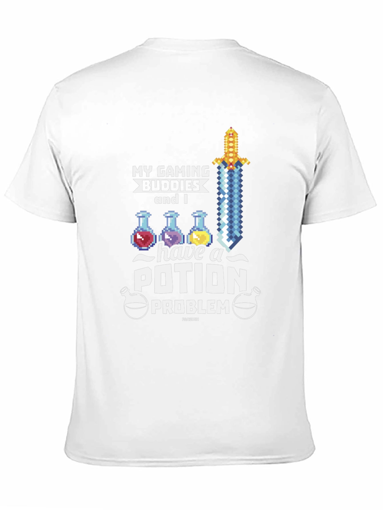 Gaming Buddies Potion Problem Black T-Shirt - 11