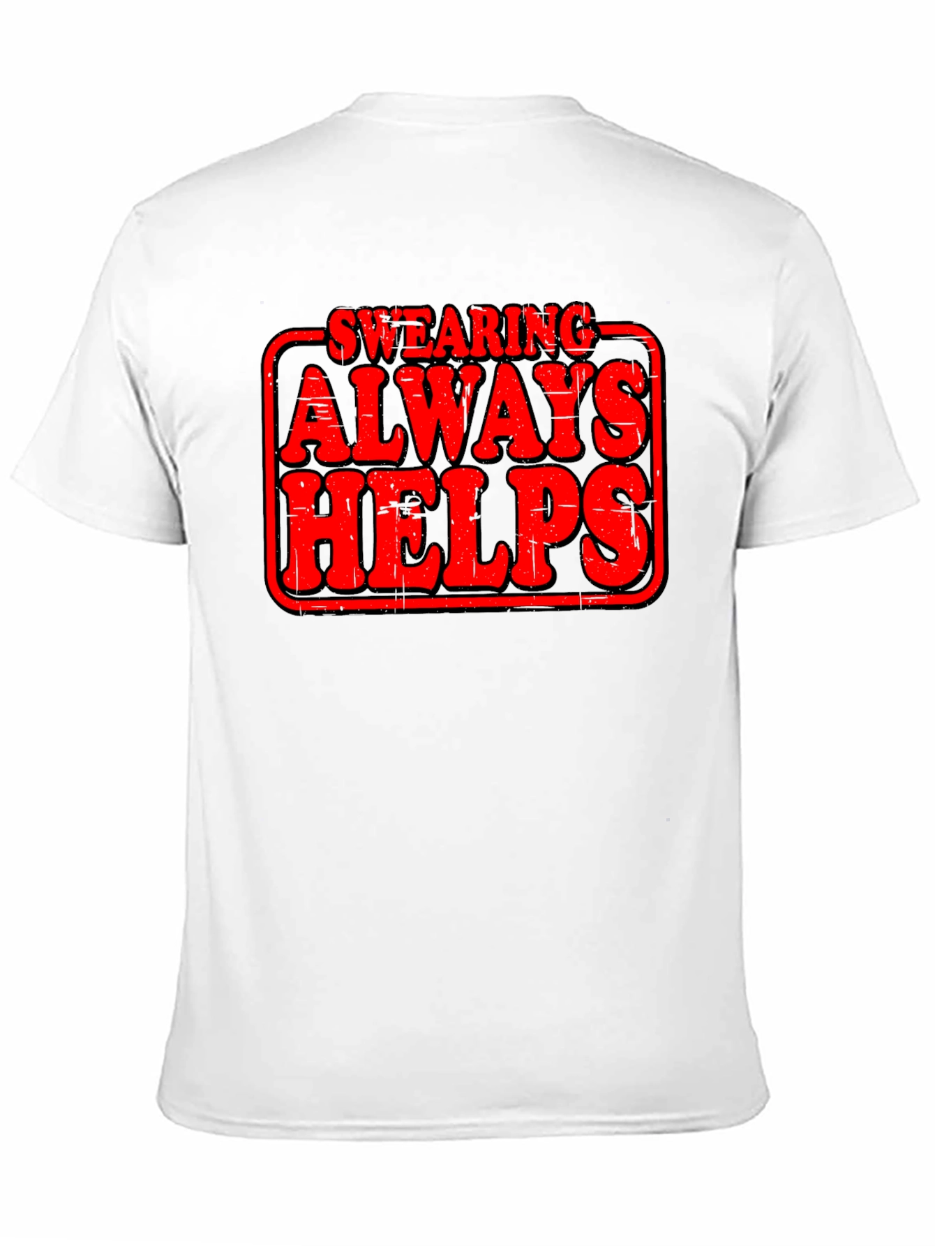 Black Swearing Always Helps Graphic T-Shirt view 11