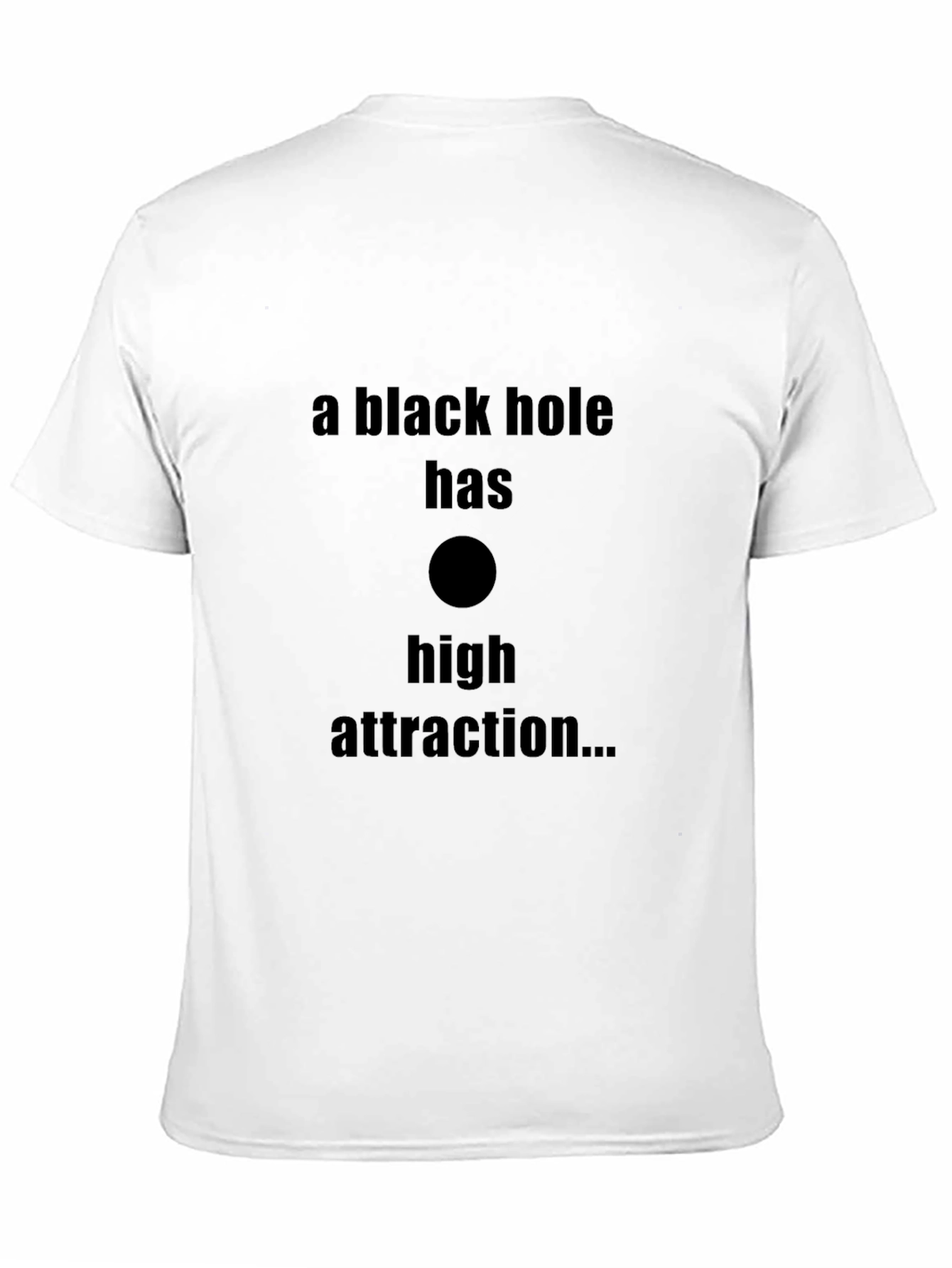 Black Black Hole Attraction Graphic T-Shirt - Trendy Men's Tee view 11