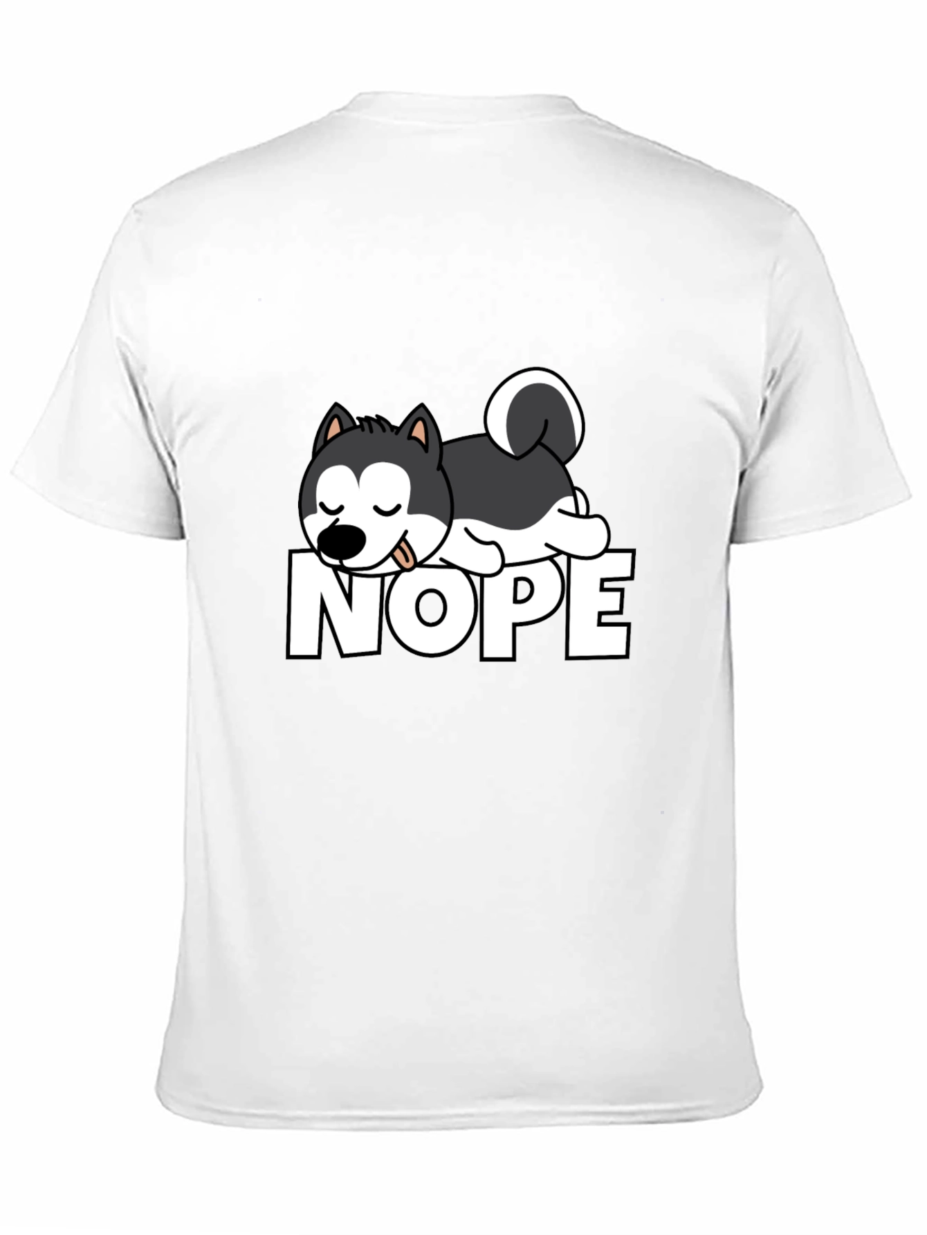 Black Nope Husky T-Shirt - Relaxed Fit view 11