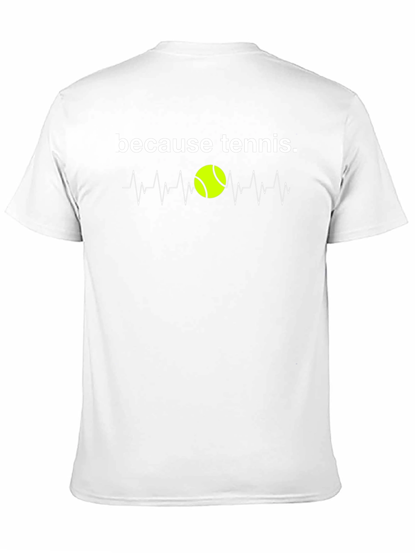 Black Because Tennis T-Shirt view 11