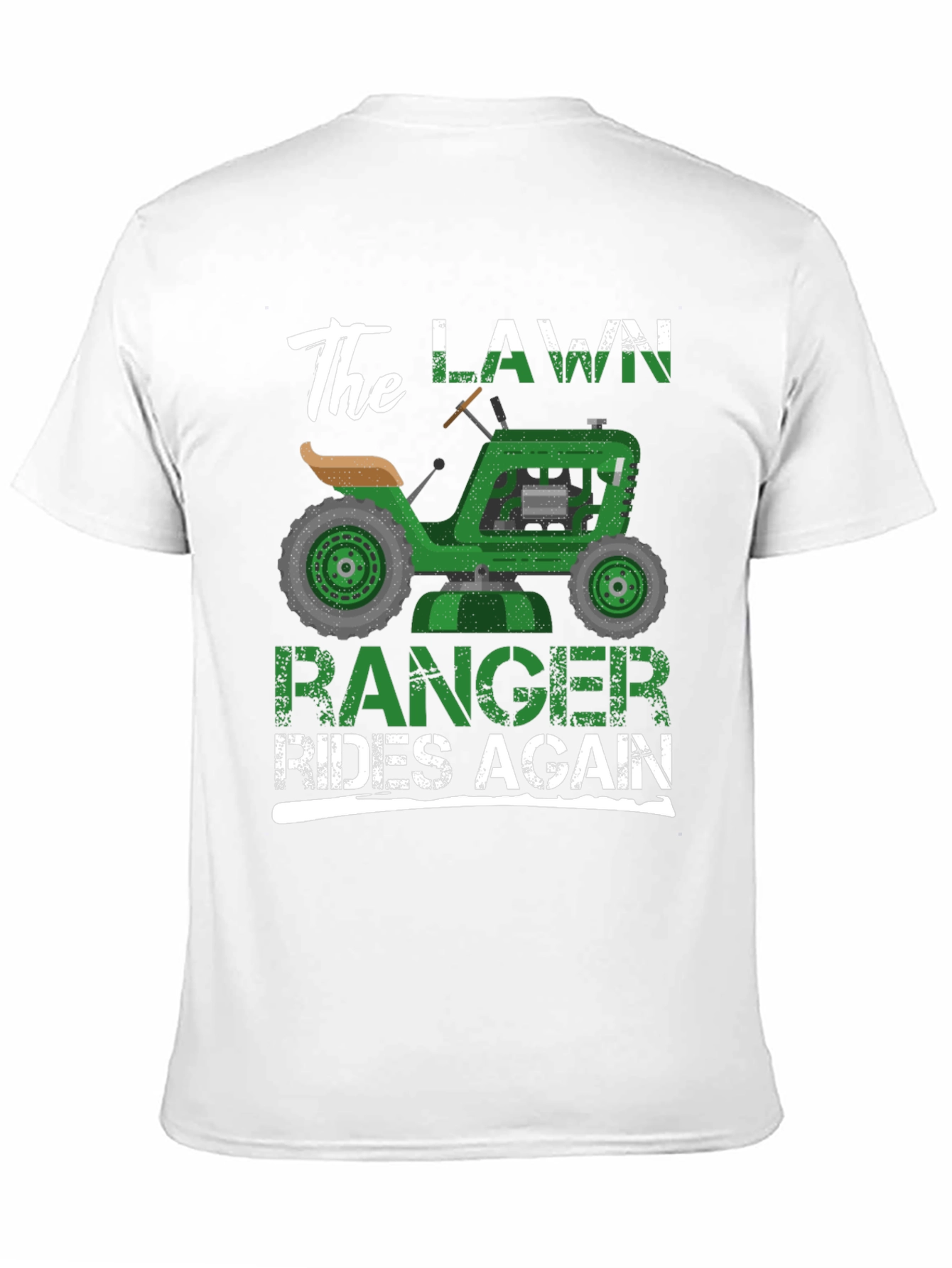 Black The Lawn Ranger Rides Again - Funny T-Shirt view 11