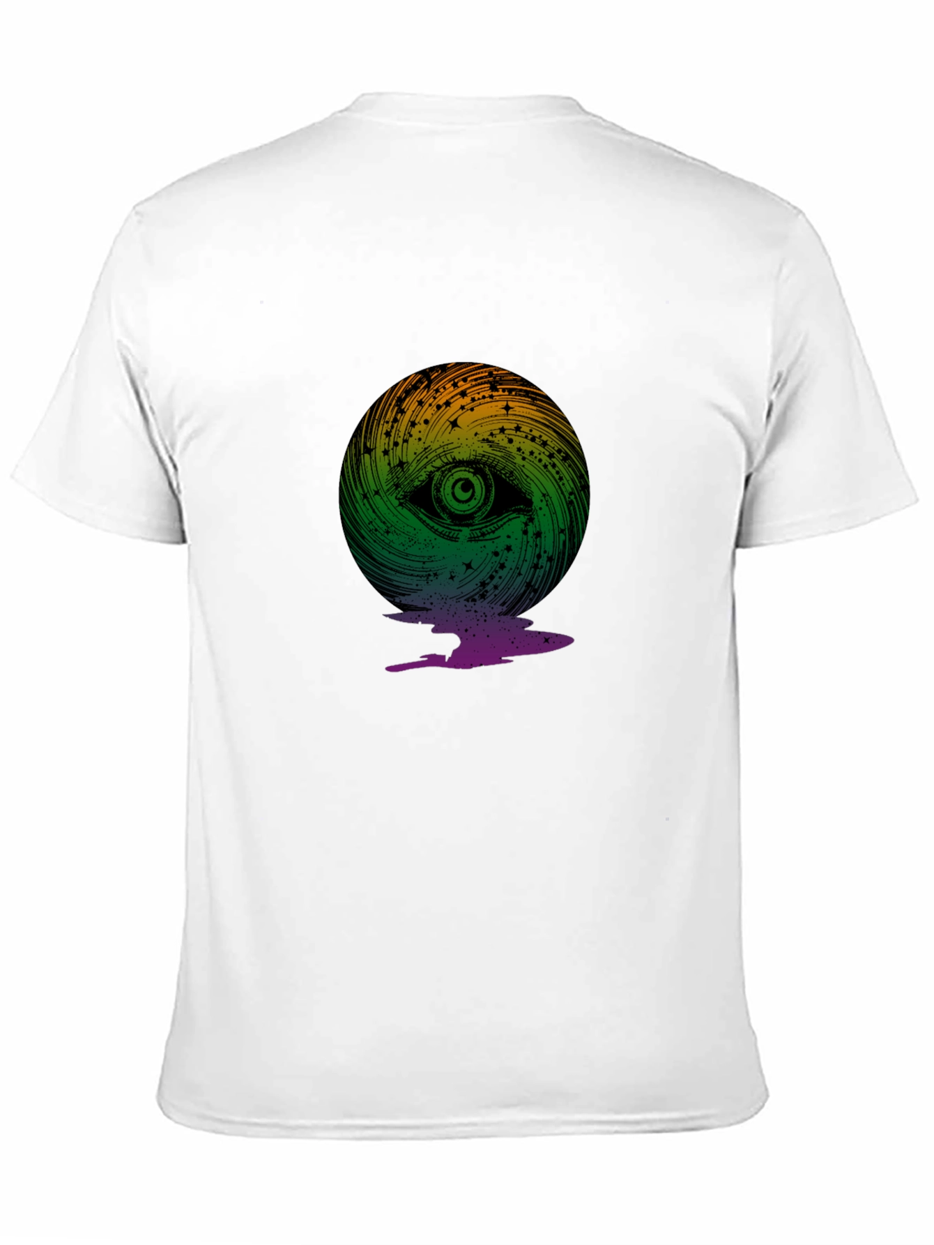 Black Eye Swirl Graphic Black T-Shirt view 11