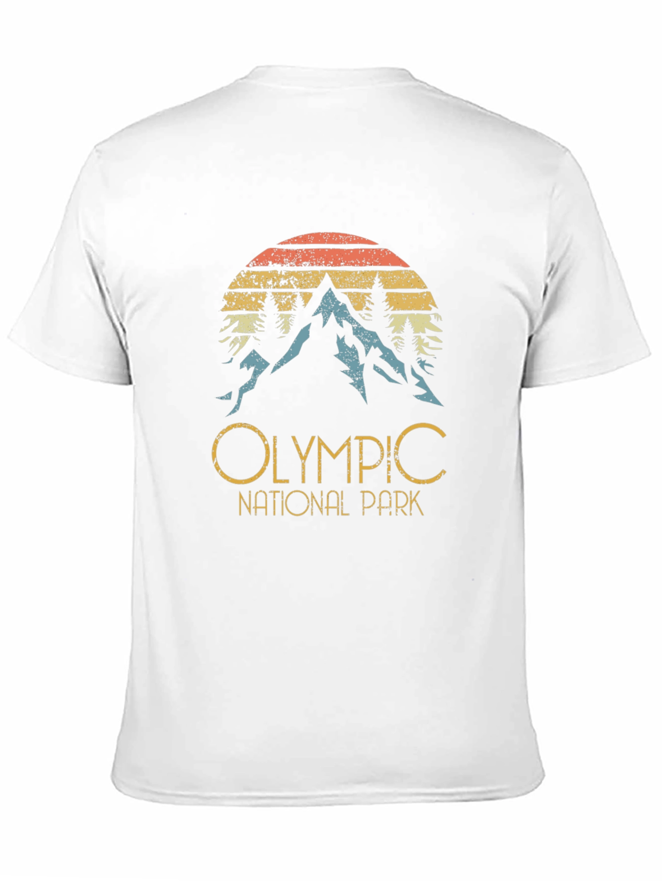 Black Olympic National Park Retro Graphic Tee view 11