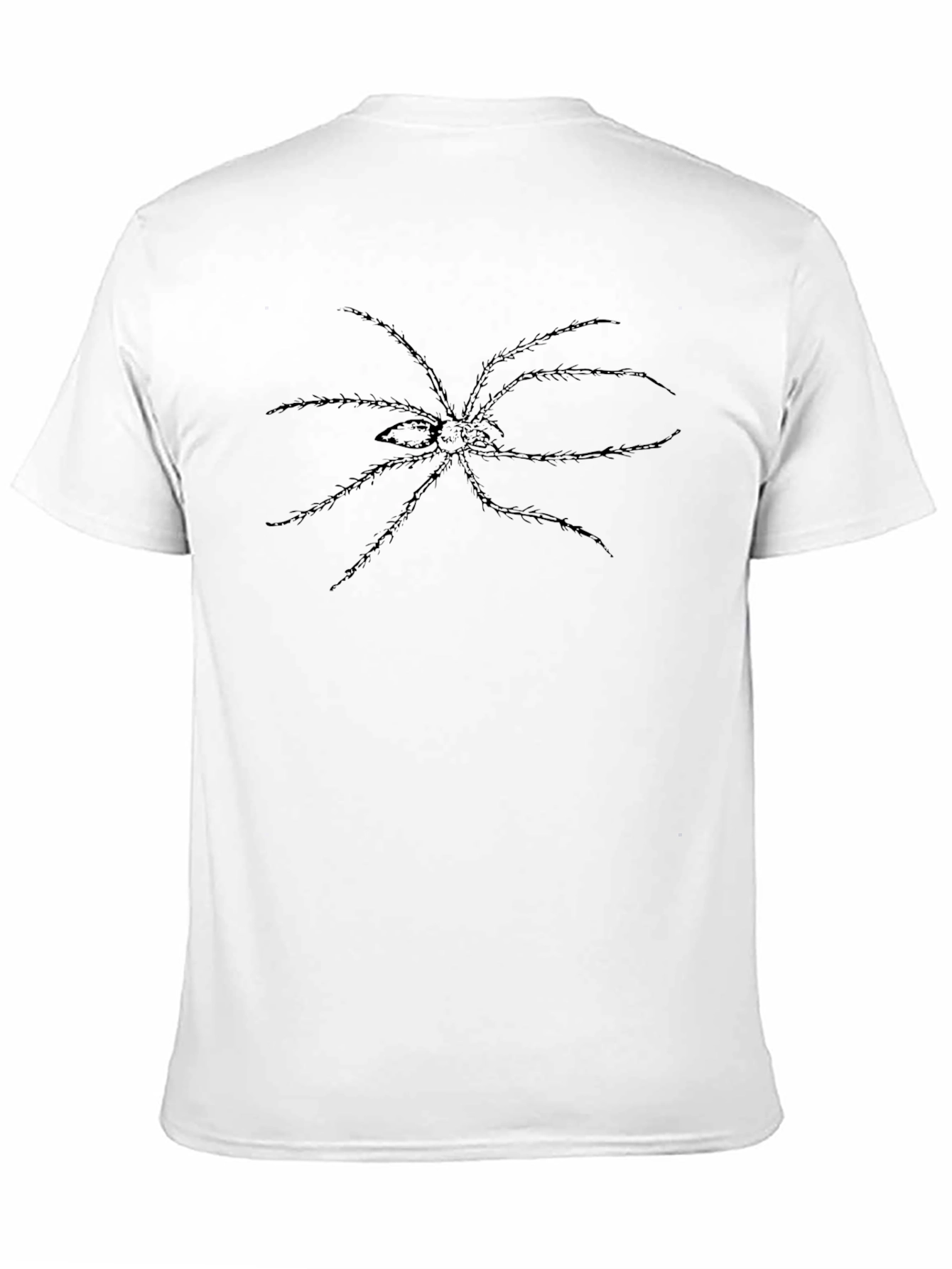 Black Spider Graphic Black T-Shirt - Creepy Cool Design view 11