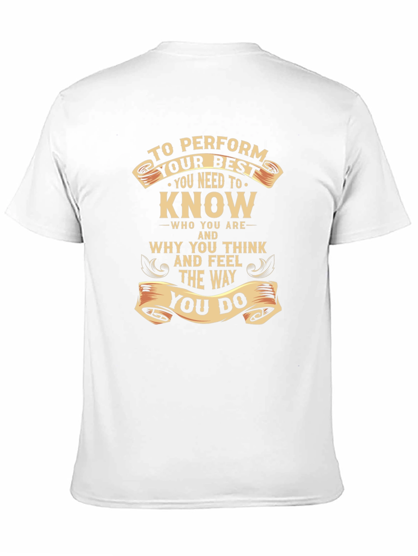 Black Motivational T-Shirt - Know Yourself view 11