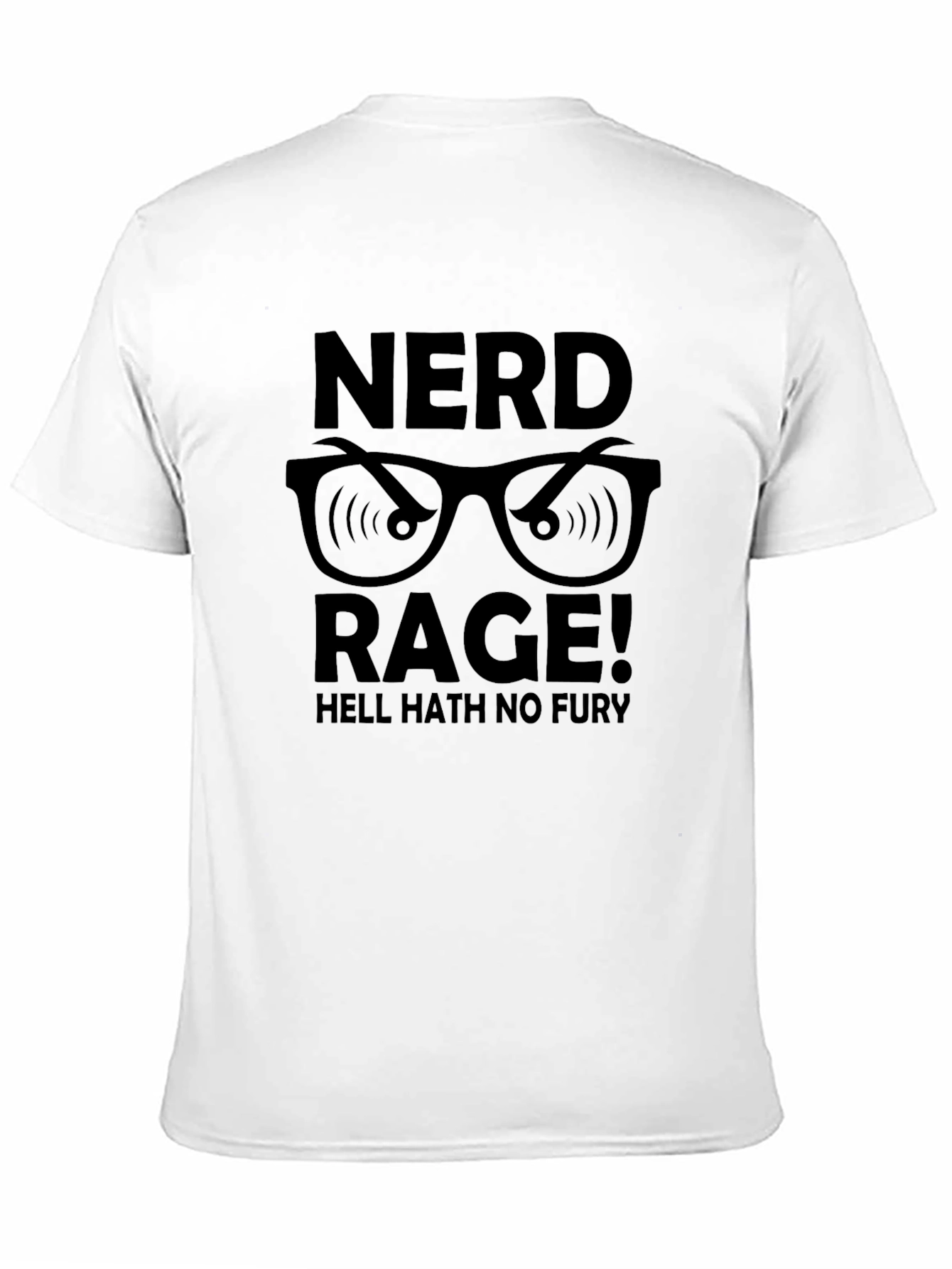 Black Nerd Rage Graphic T-Shirt - Hell Hath No Fury view 11
