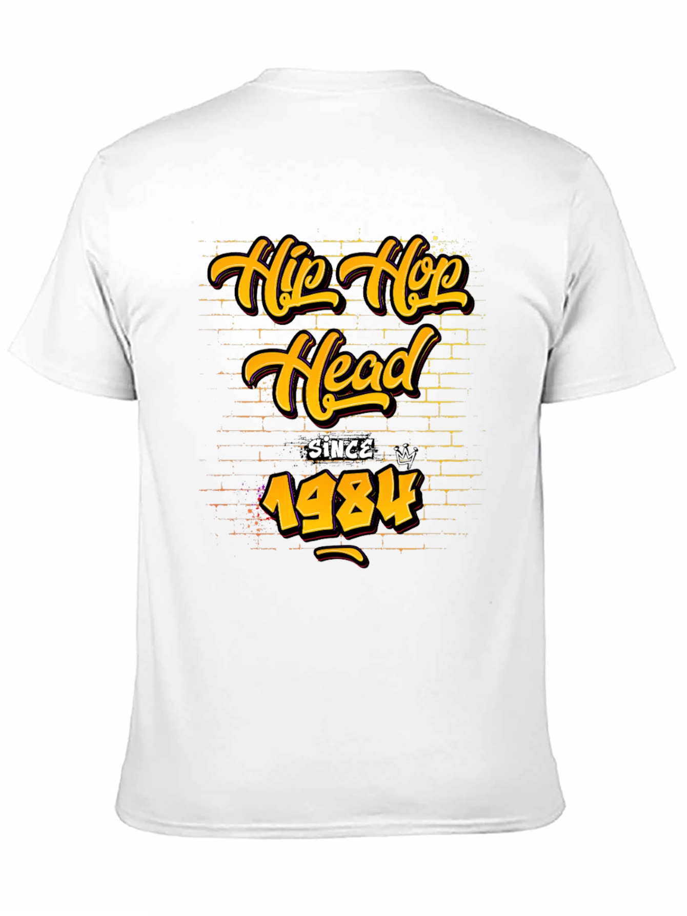 Black Hip Hop Head Since 1984 Graphic Tee view 11