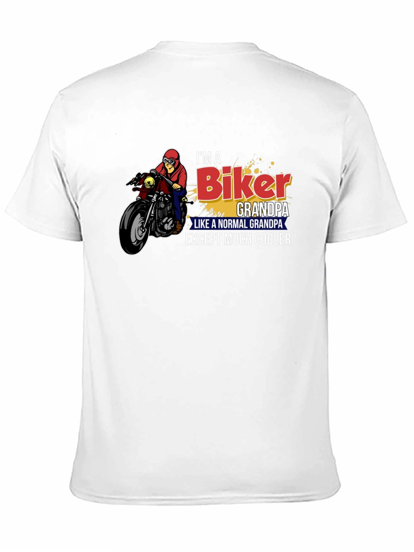 Black Biker Grandpa Graphic T-Shirt view 11